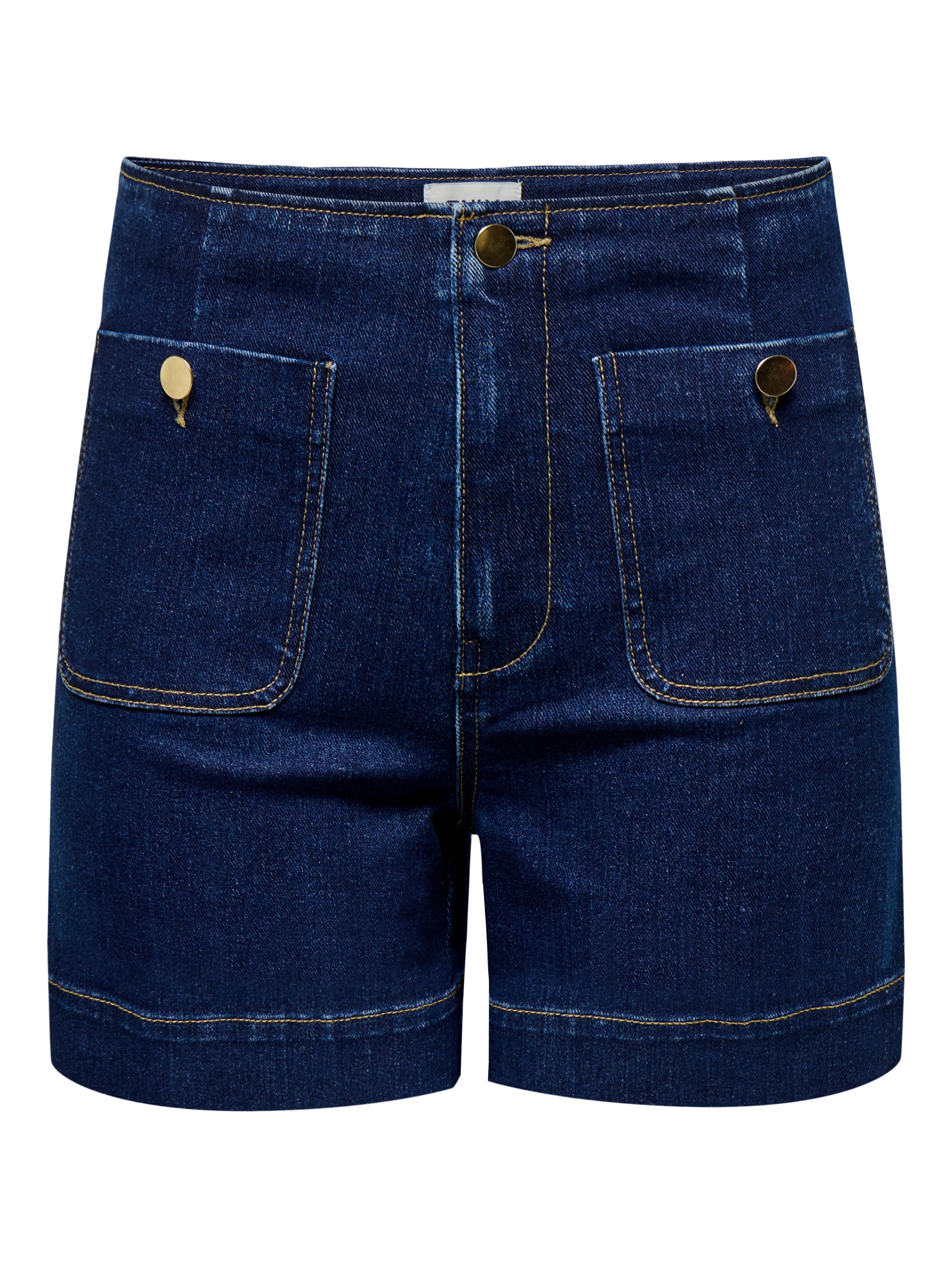 Thumbnail - Onlmadeline Hohe Taille Normal Geschnitten Jeans-shorts