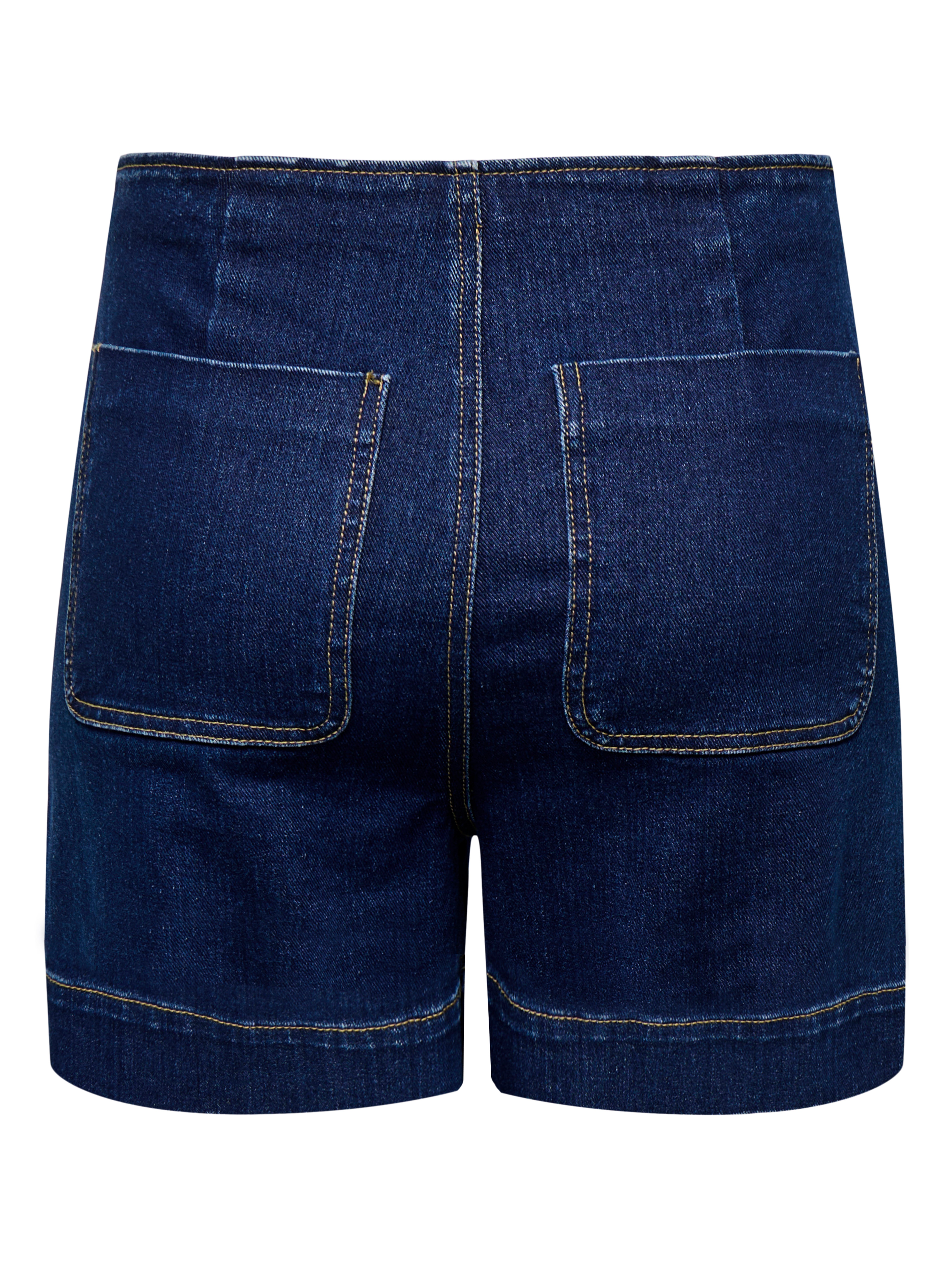 Thumbnail - Onlmadeline Hohe Taille Normal Geschnitten Jeans-shorts