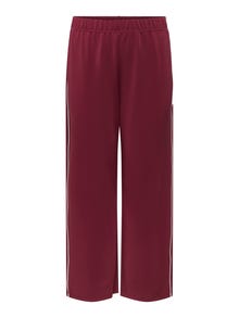 ONLY CARLETT Regular fit Broek met wijde pijpen -Ruby Wine - 15349464