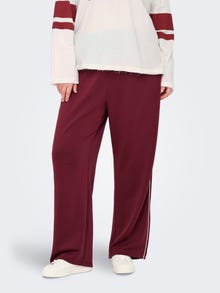 ONLY CARLETT Regular fit Broek met wijde pijpen -Ruby Wine - 15349464