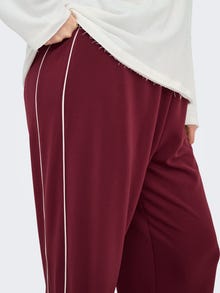 ONLY CARLETT Regular Fit Pantaloni a gamba larga -Ruby Wine - 15349464