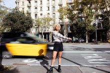 ONLY ONLVEGA Cintura alta Mom Fit Calções -Washed Black - 15349509