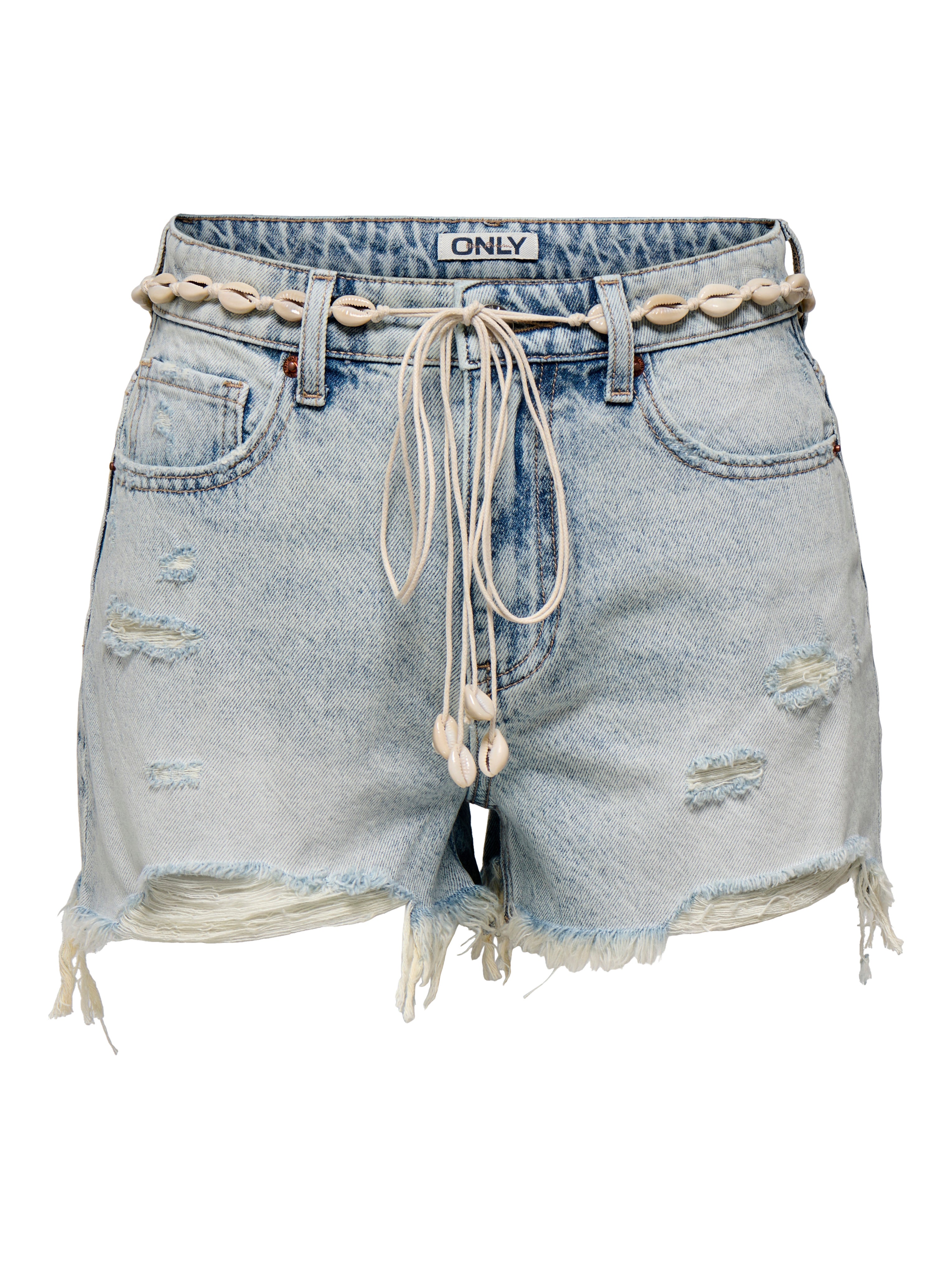 Thumbnail - Onlzuma Hohe Taille Normal Geschnitten Jeans-shorts
