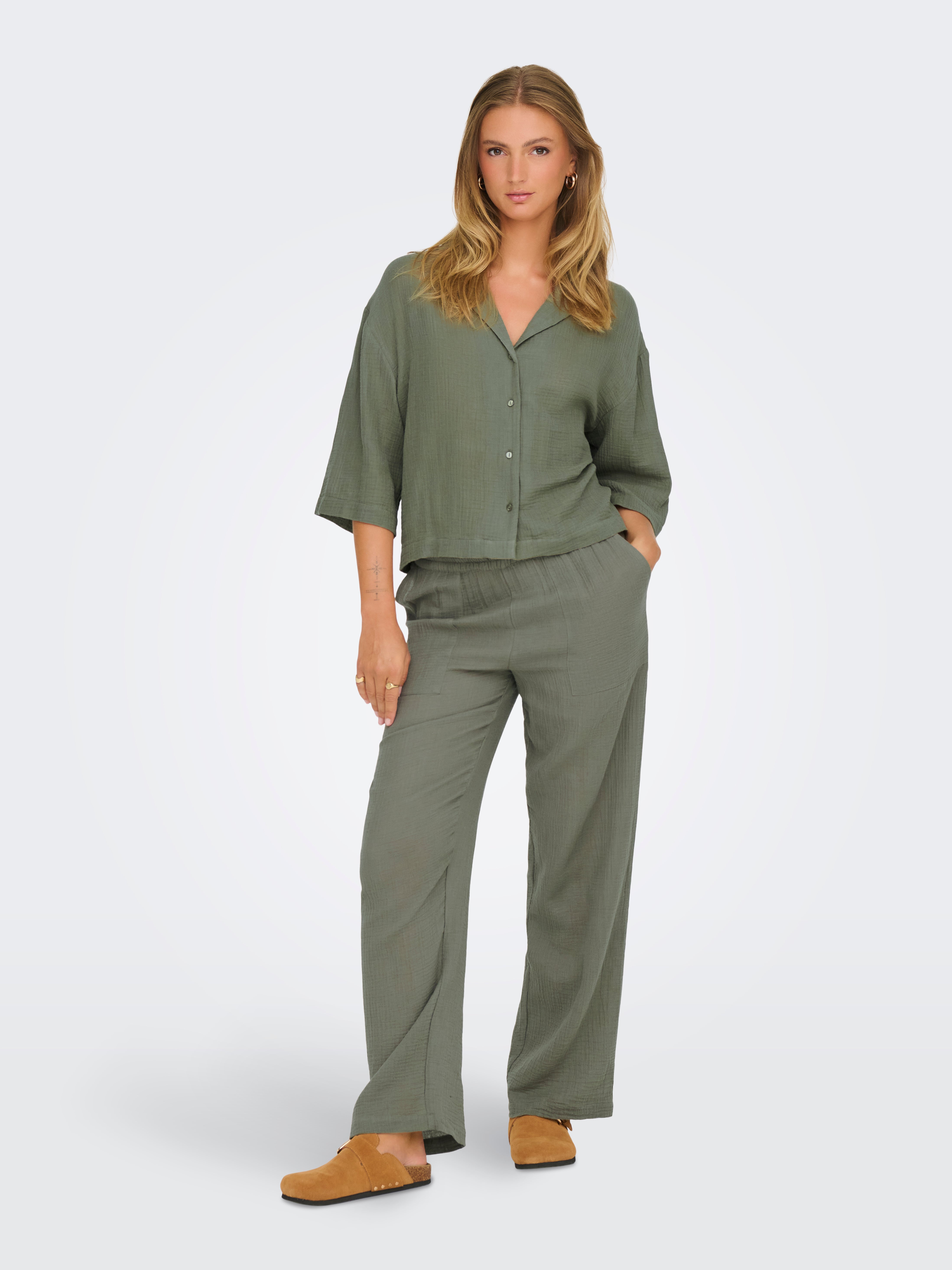 JDYUMA Wide Leg Fit Trousers