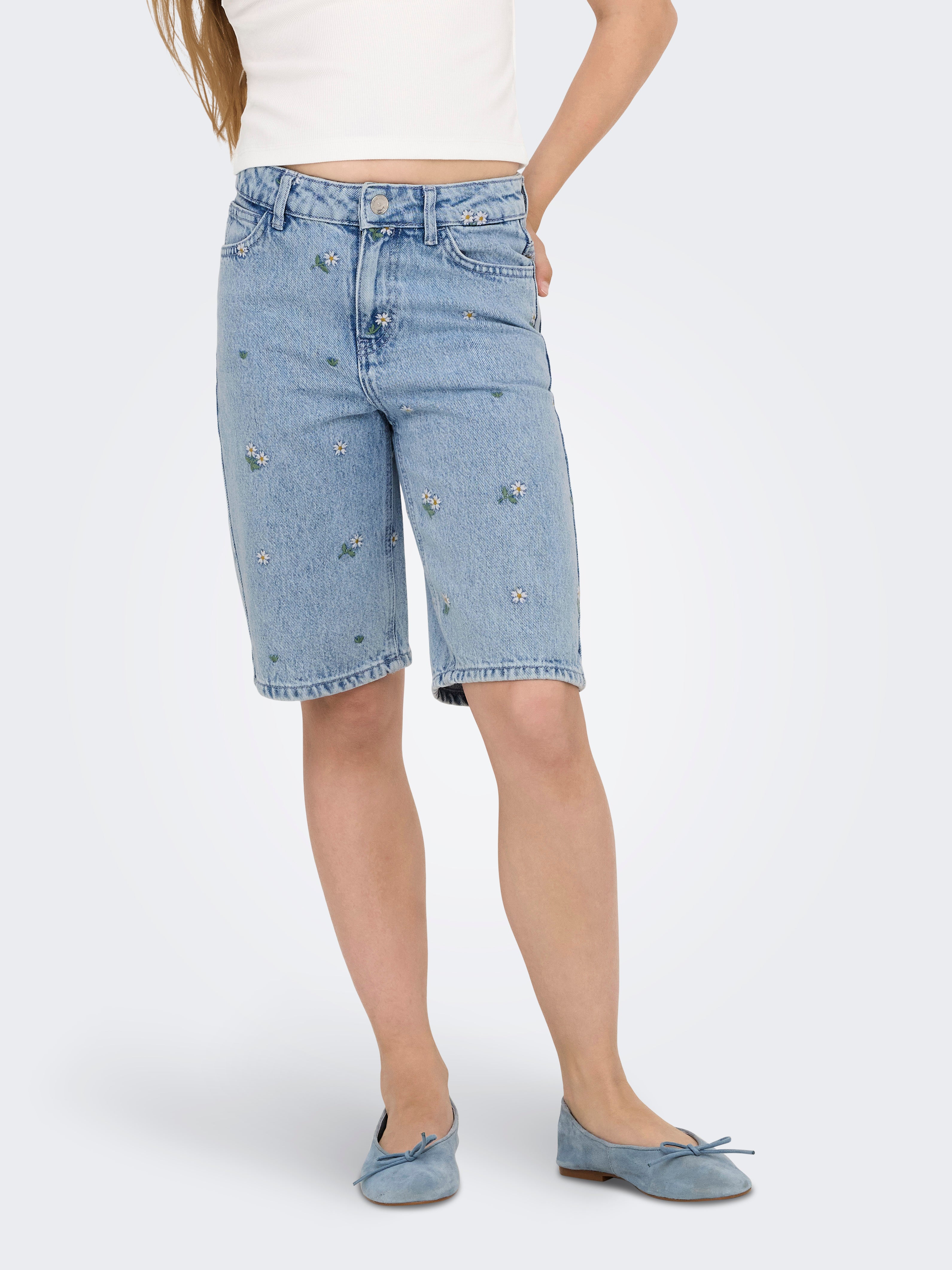 Kogcobain Locker Geschnitten Jeans-shorts