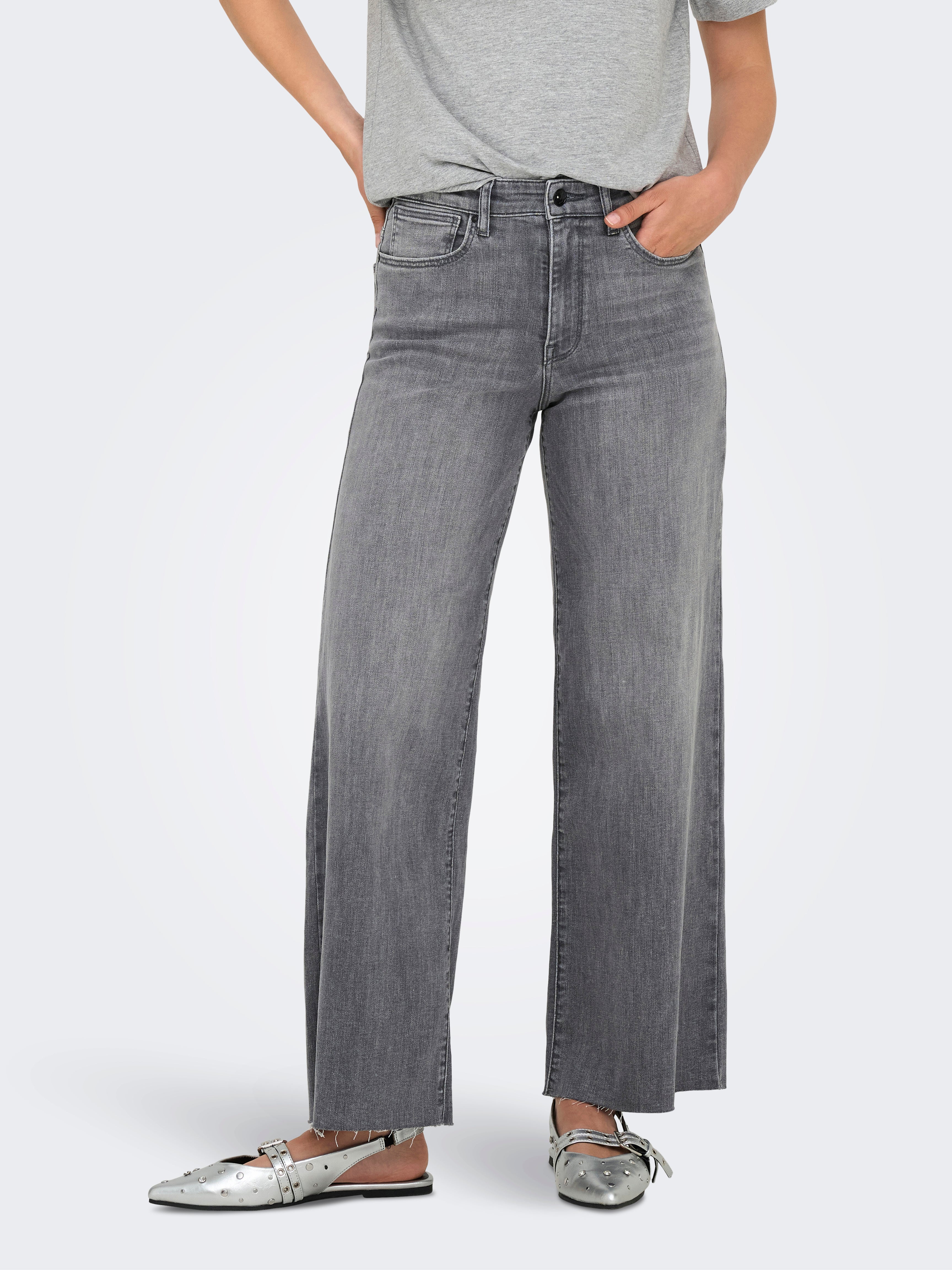 Onlann-madison Hohe Taille Verkürzt Jeans