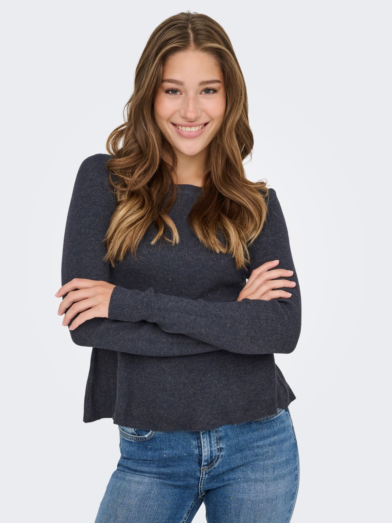 ONLY ONLCOCO Sweter wkładany przez głowę -Ombre Blue - 15349939