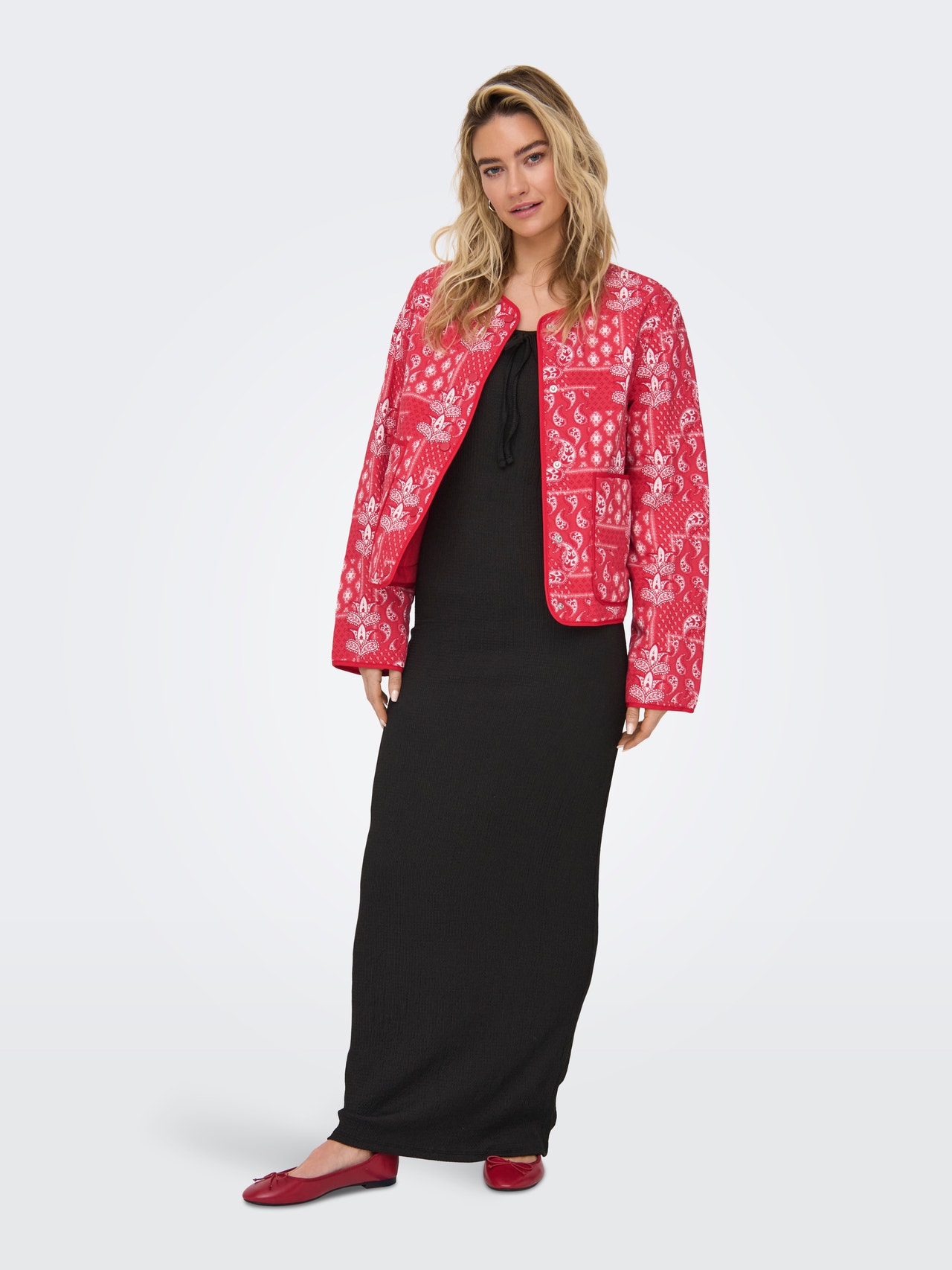 ONLY ONLELVIRA Veste matelassée -Mars Red - 15350003