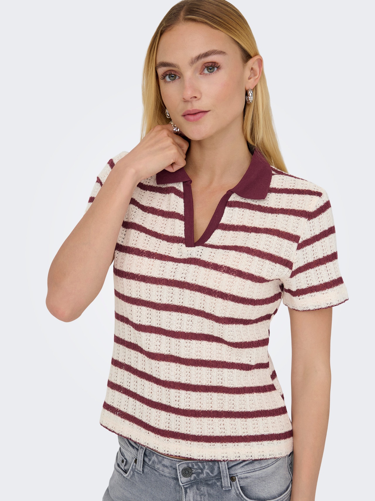 ONLY ONLHALIA T-shirt -Cloud Dancer - 15350290