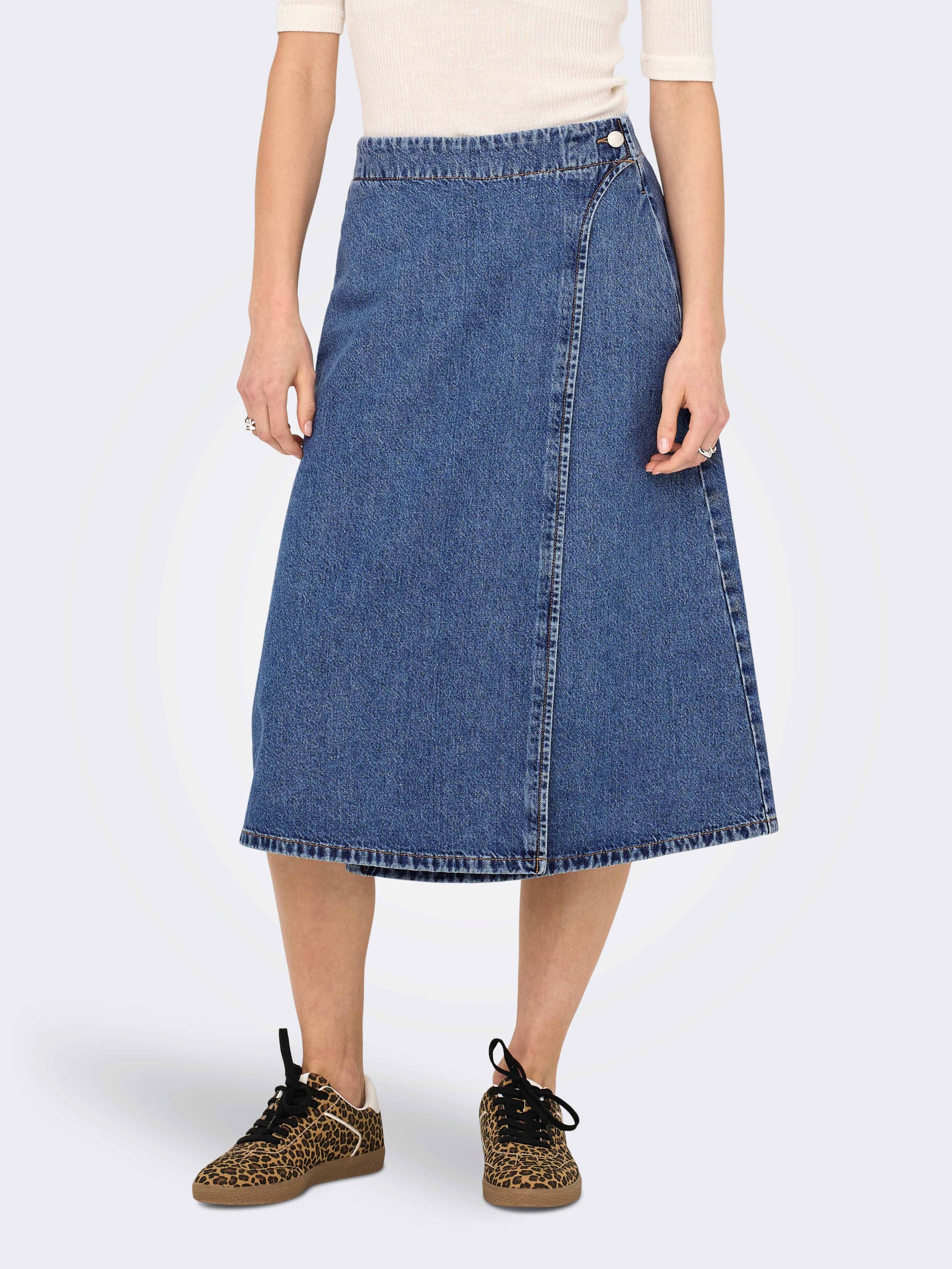 Onlthea Denim Midirock
