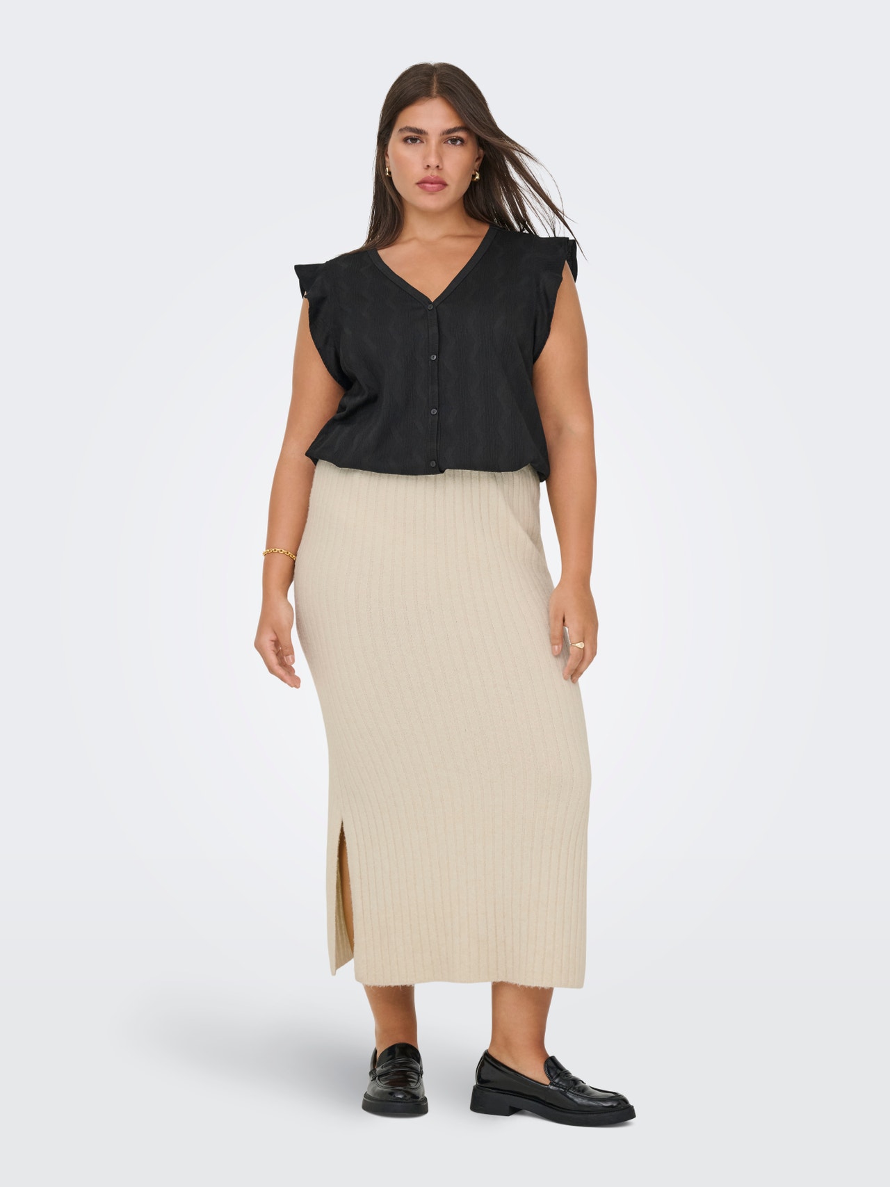 ONLY CARJEANETT Jupe longue -Birch - 15350597