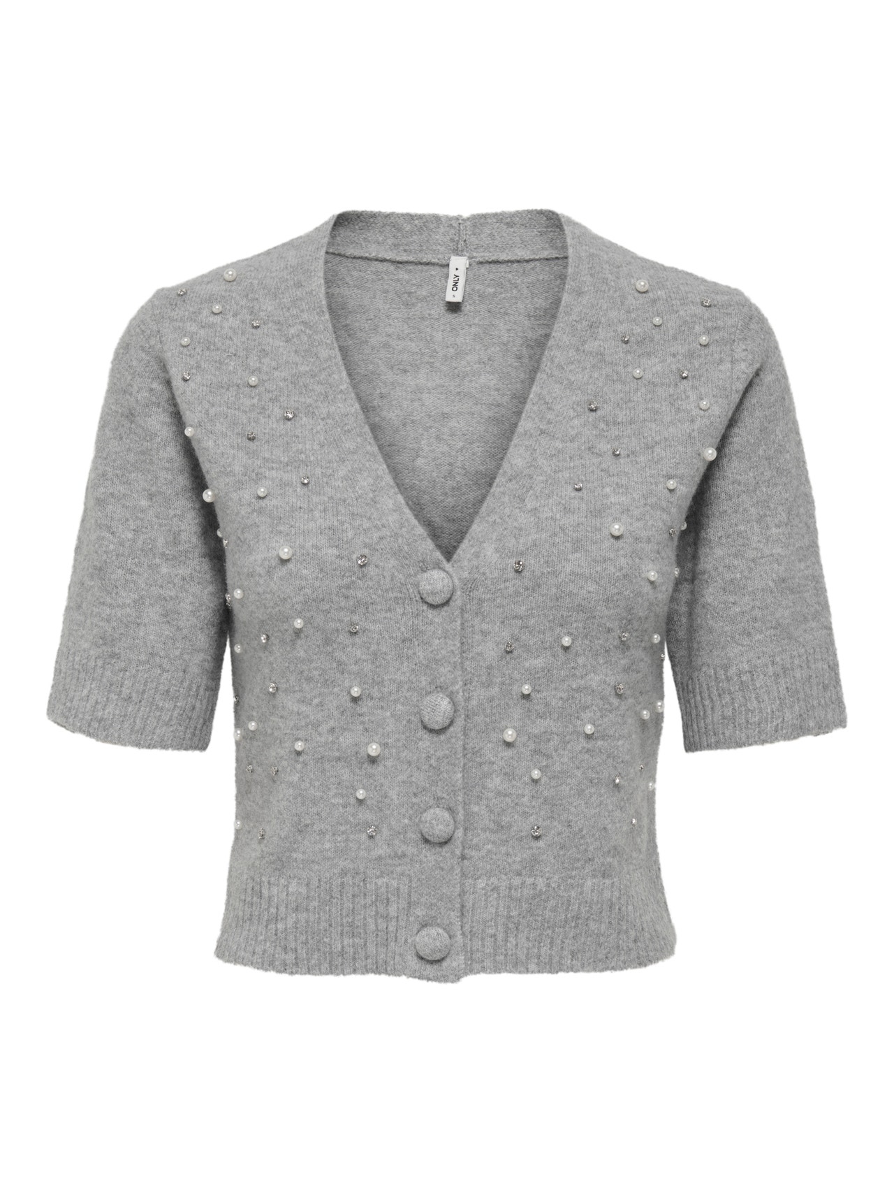 ONLY ONLRENE Knitted cardigan -Medium Grey Melange - 15350615