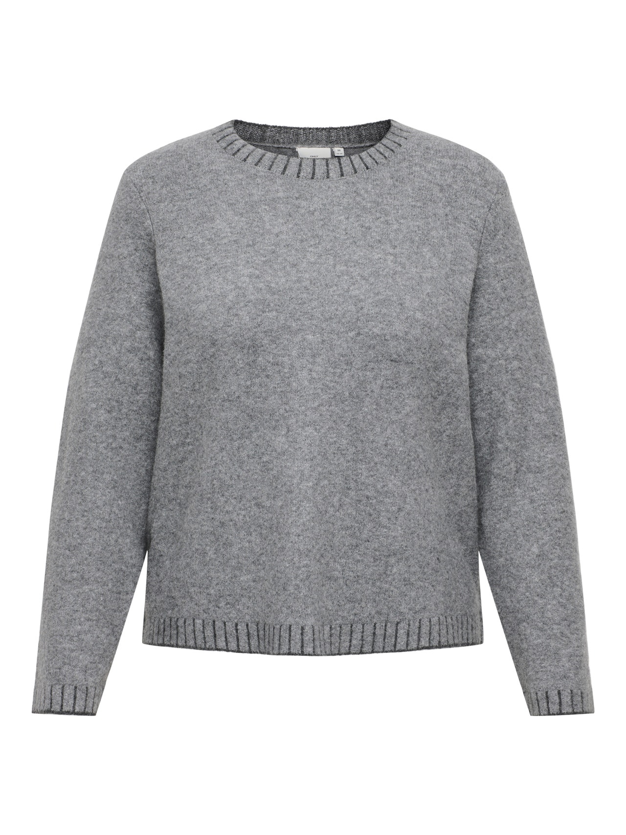 ONLY CARFINA Strickpullover -Medium Grey Melange - 15350674