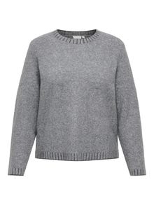 ONLY CARFINA Strickpullover -Medium Grey Melange - 15350674