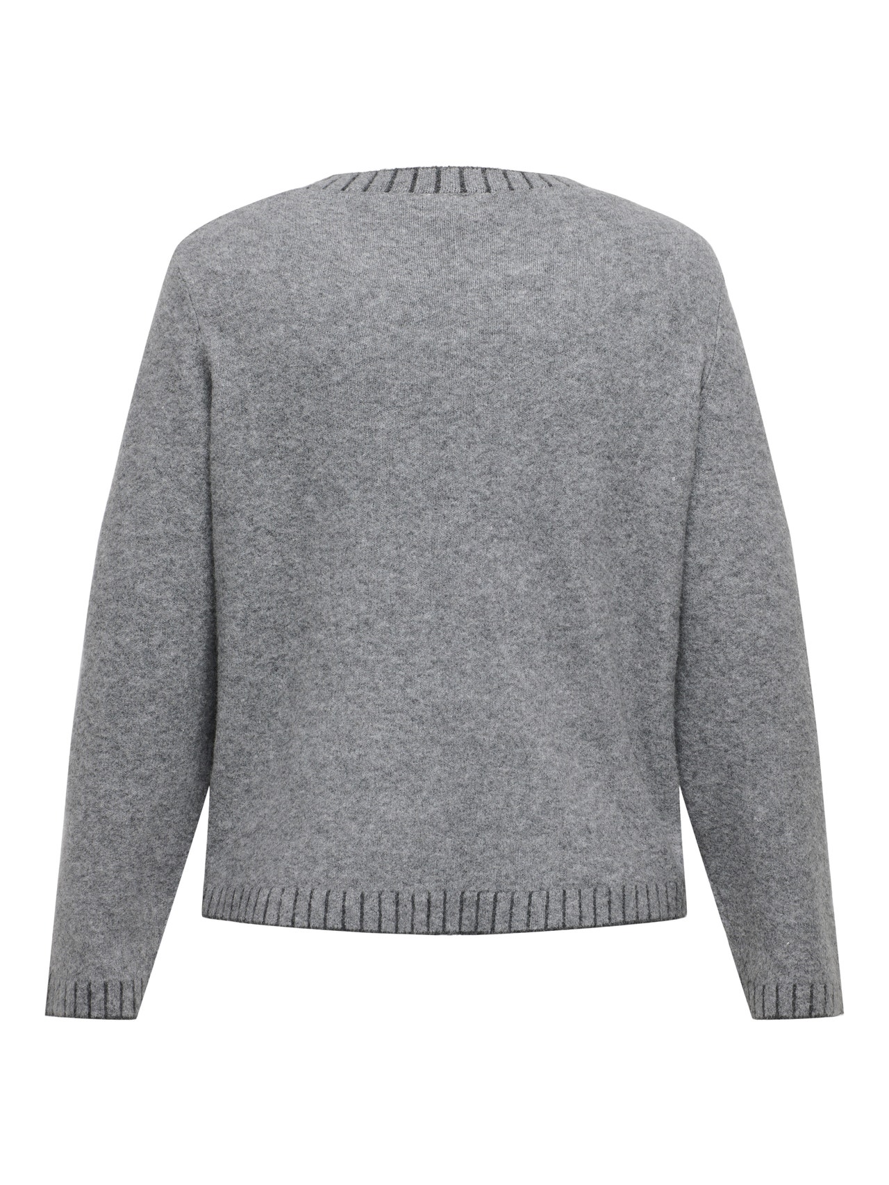 ONLY CARFINA Strickpullover -Medium Grey Melange - 15350674