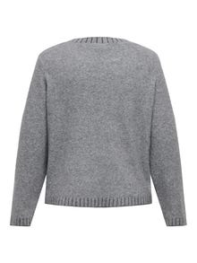 ONLY CARFINA Pull en maille -Medium Grey Melange - 15350674