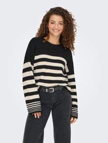 ONLY ONLKATIA Knitted pullover -Black - 15350688