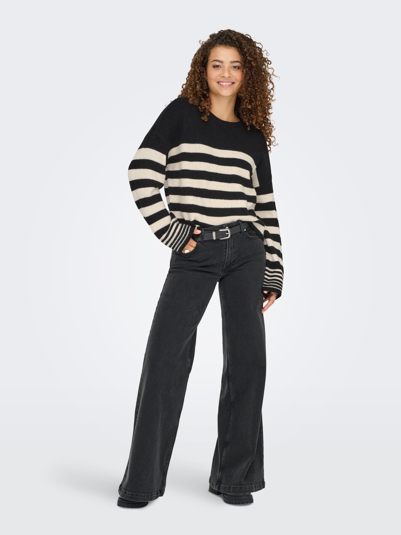 ONLY ONLKATIA Knitted pullover -Black - 15350688