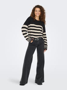 ONLY ONLKATIA Knitted pullover -Black - 15350688