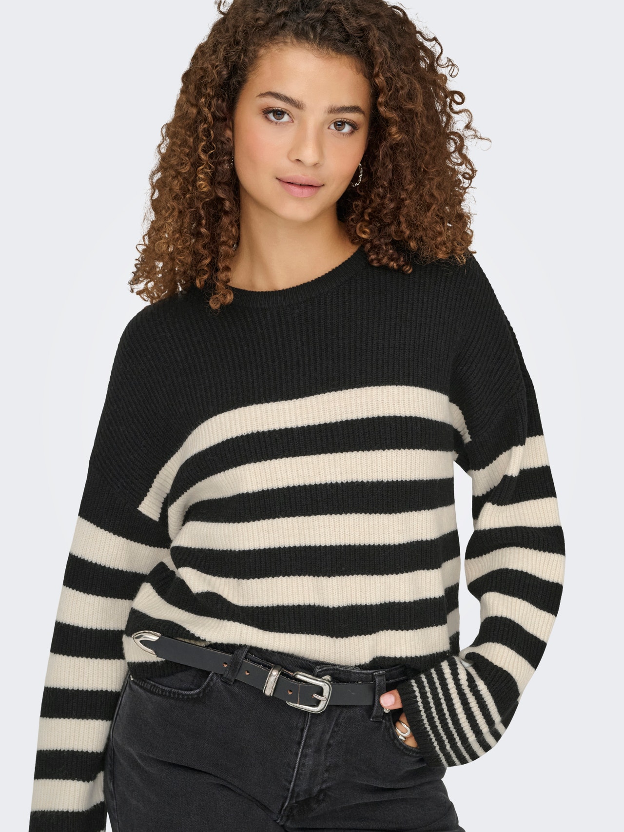 ONLY ONLKATIA Knitted pullover -Black - 15350688