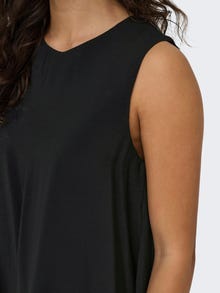 ONLY Ruumikas lõige Ümmargune kaelus Lühike kleit -Black - 15350719