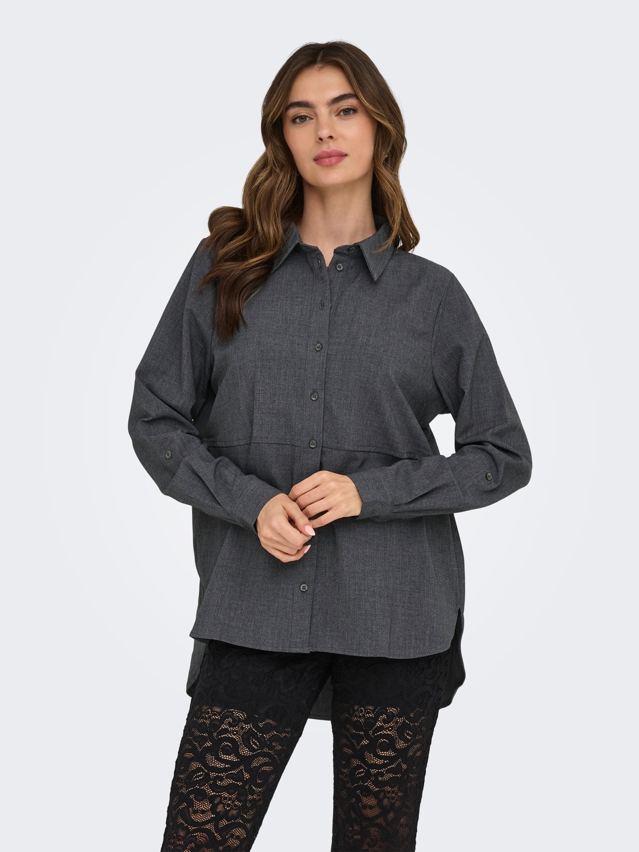 ONLY JDYWILLY Shirt -Dark Grey Melange - 15350931