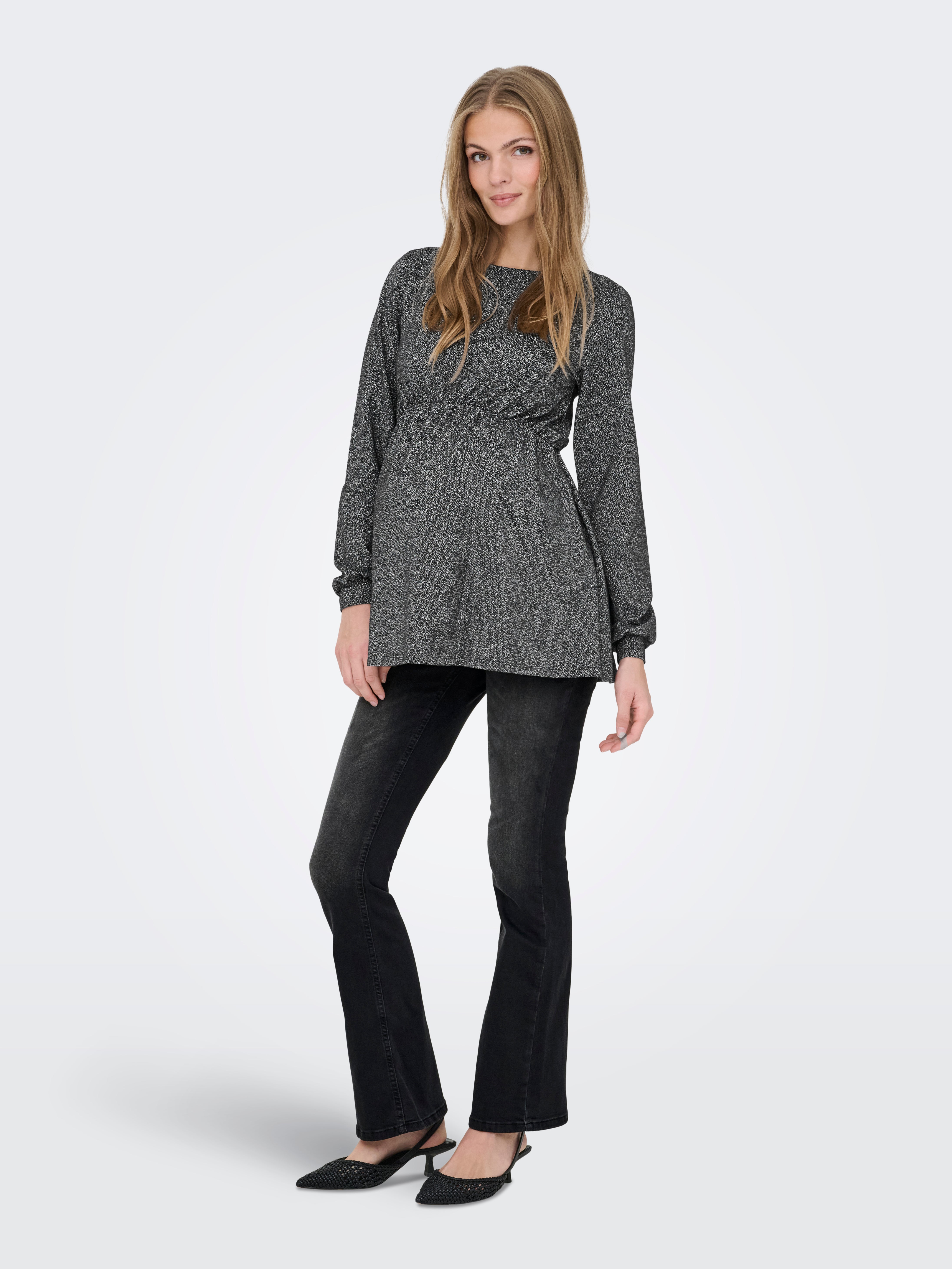 Thumbnail - Olmblush Mittlere Taille Flared Jeans