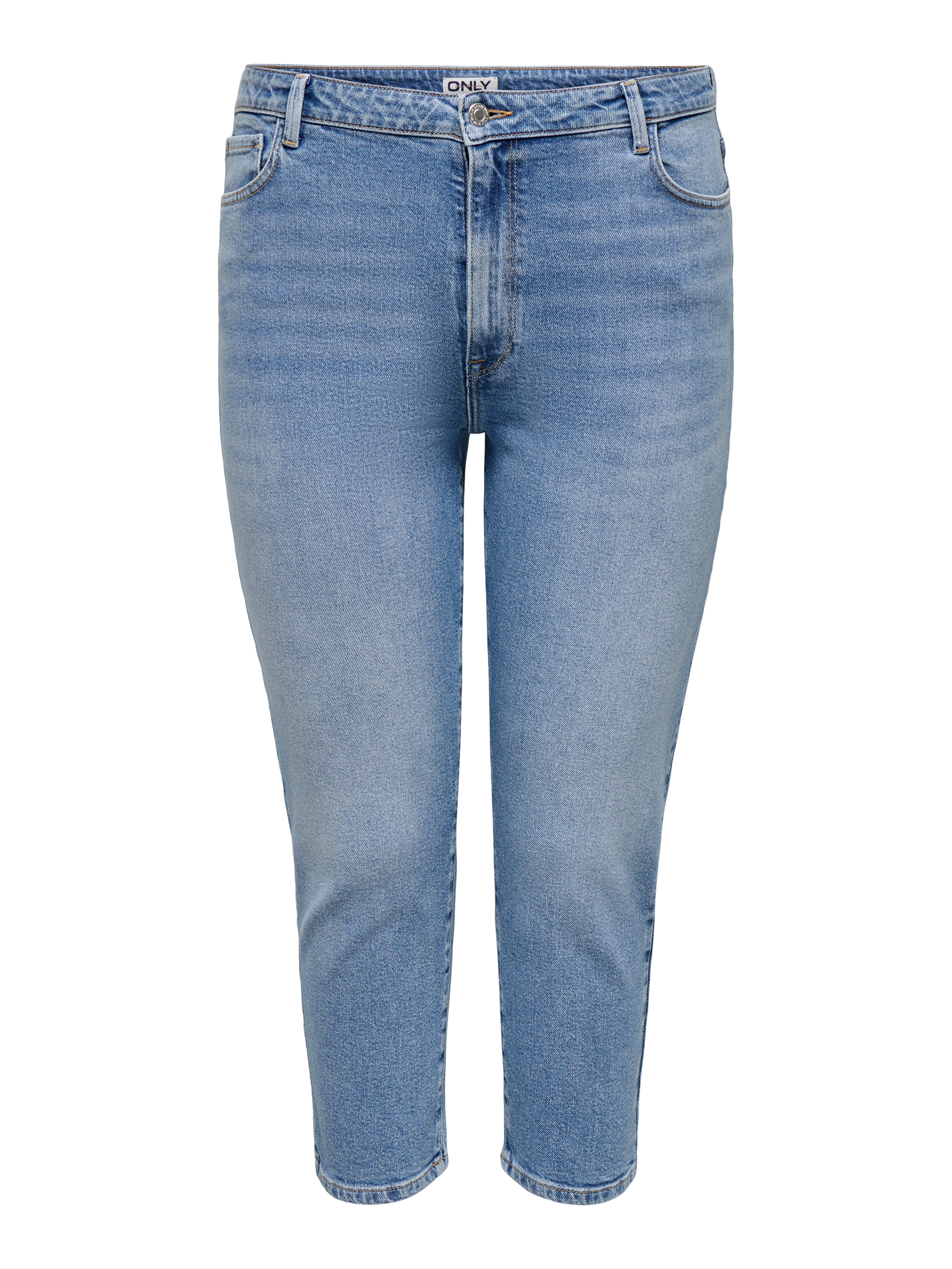 Thumbnail - Caremilystretch Hohe Taille Gerade Geschnitten Jeans