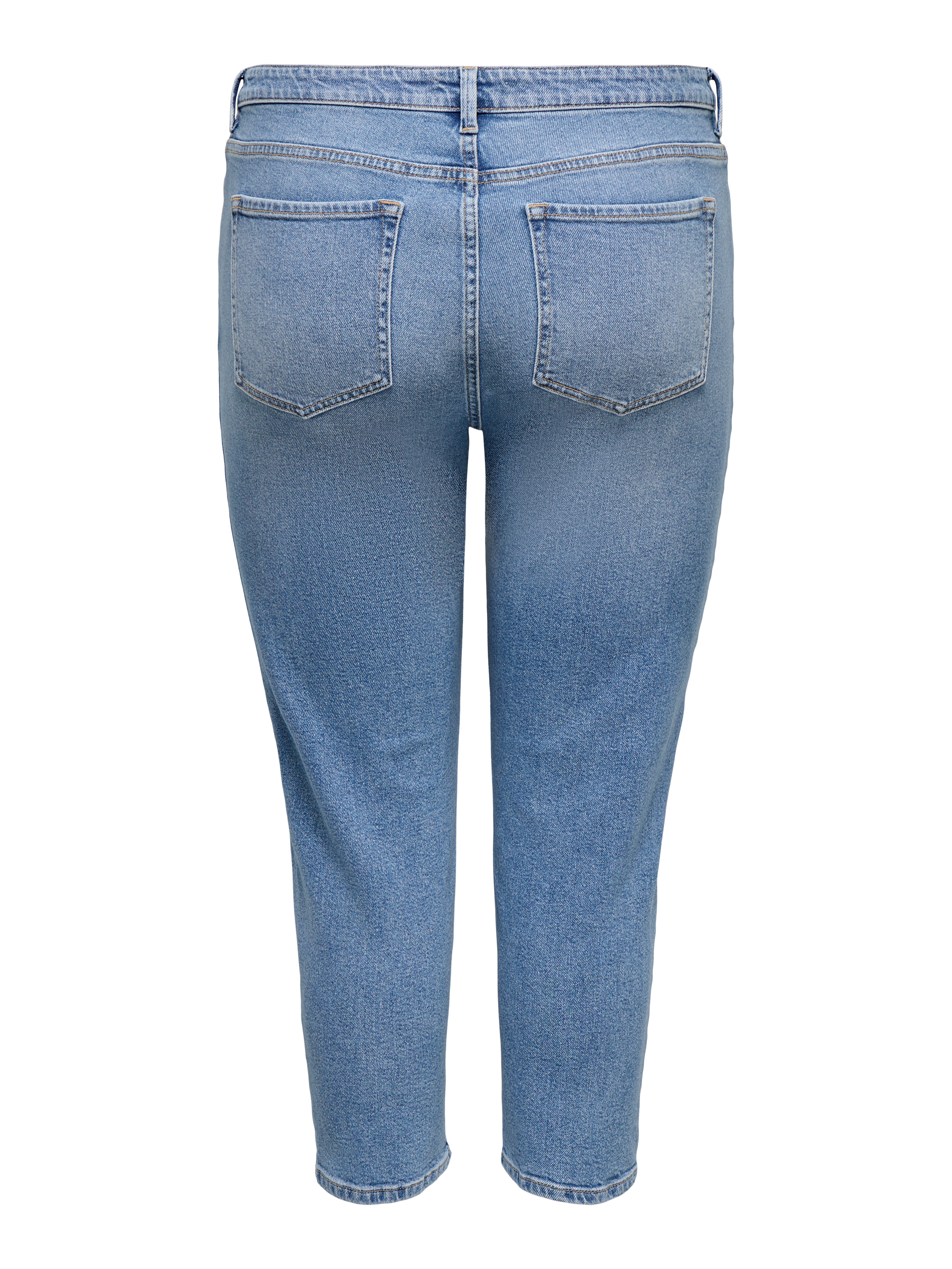 Thumbnail - Caremilystretch Hohe Taille Gerade Geschnitten Jeans