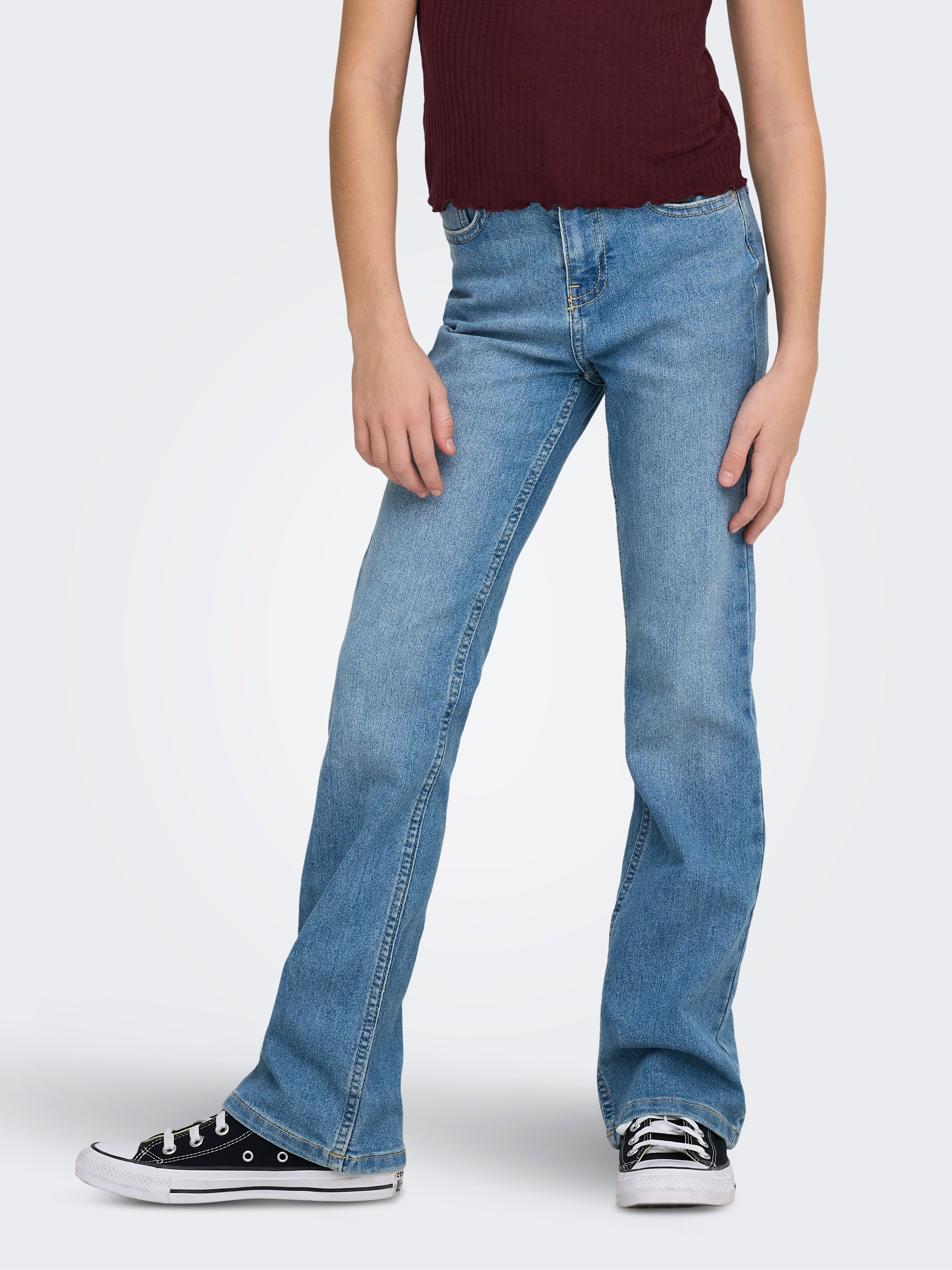 Koglaola Hohe Taille Flared Jeans