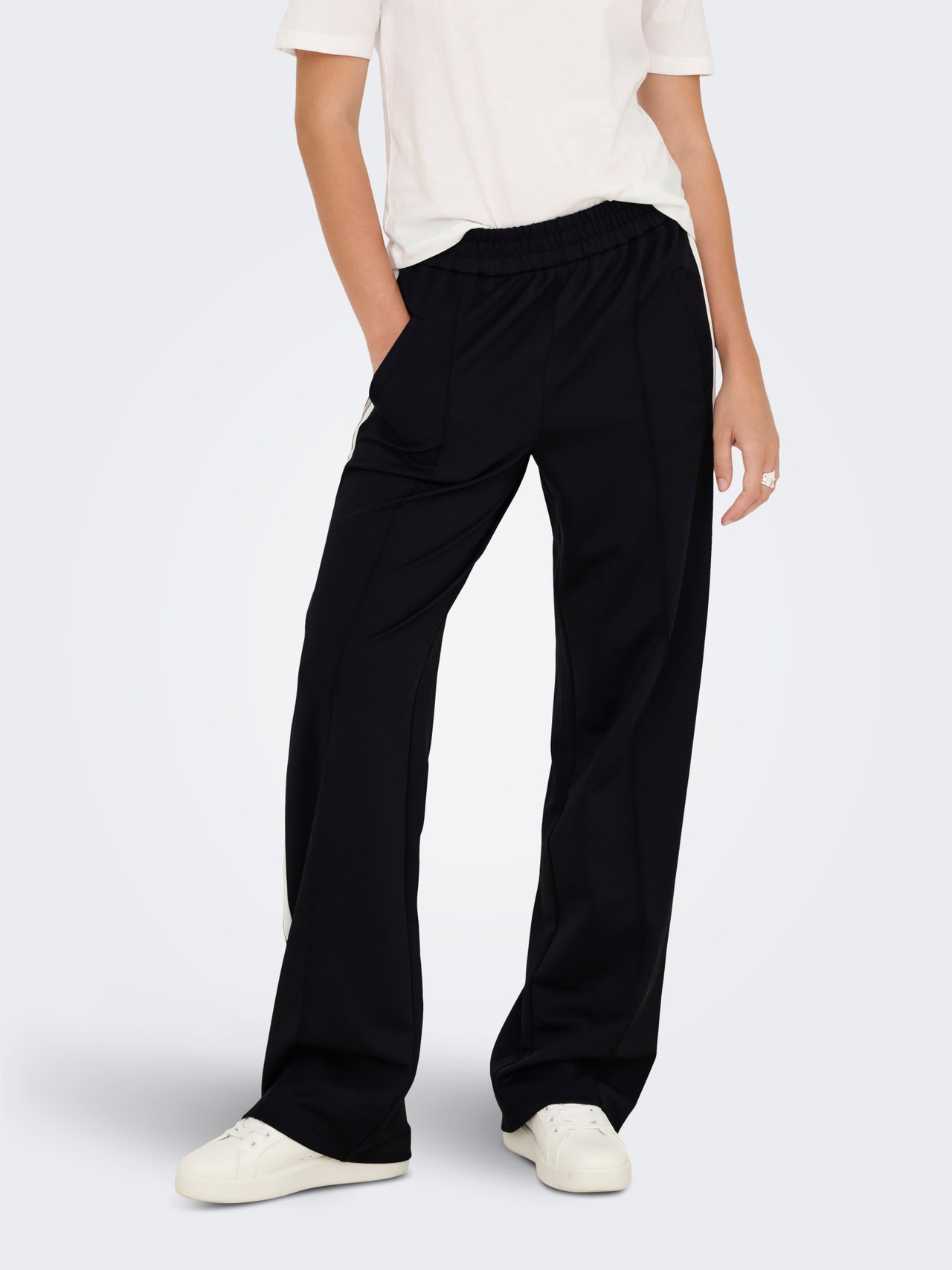 ONLY ONLWARM Wide Leg Fit Pantaloni -Black - 15351229