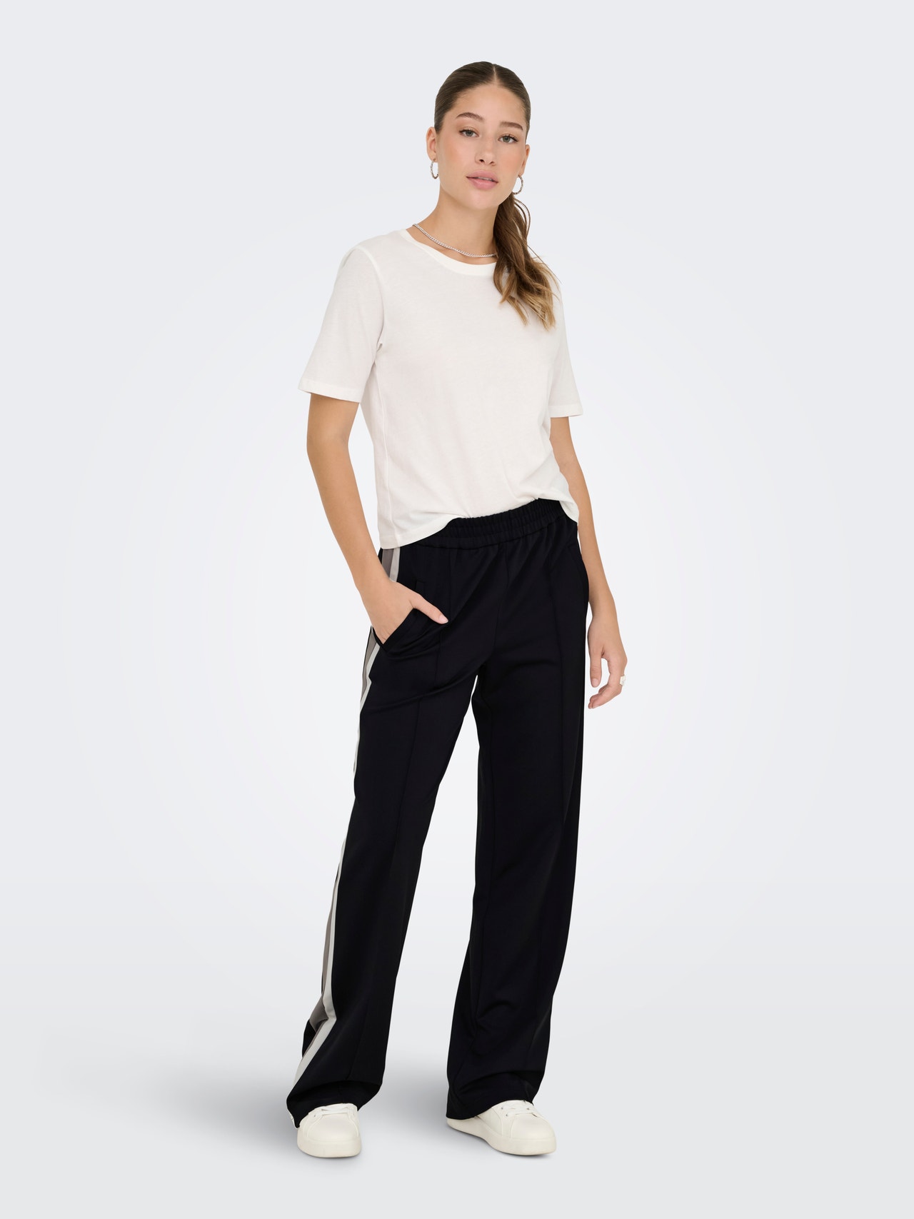 ONLY ONLWARM Wide Leg Fit Pantaloni -Black - 15351229