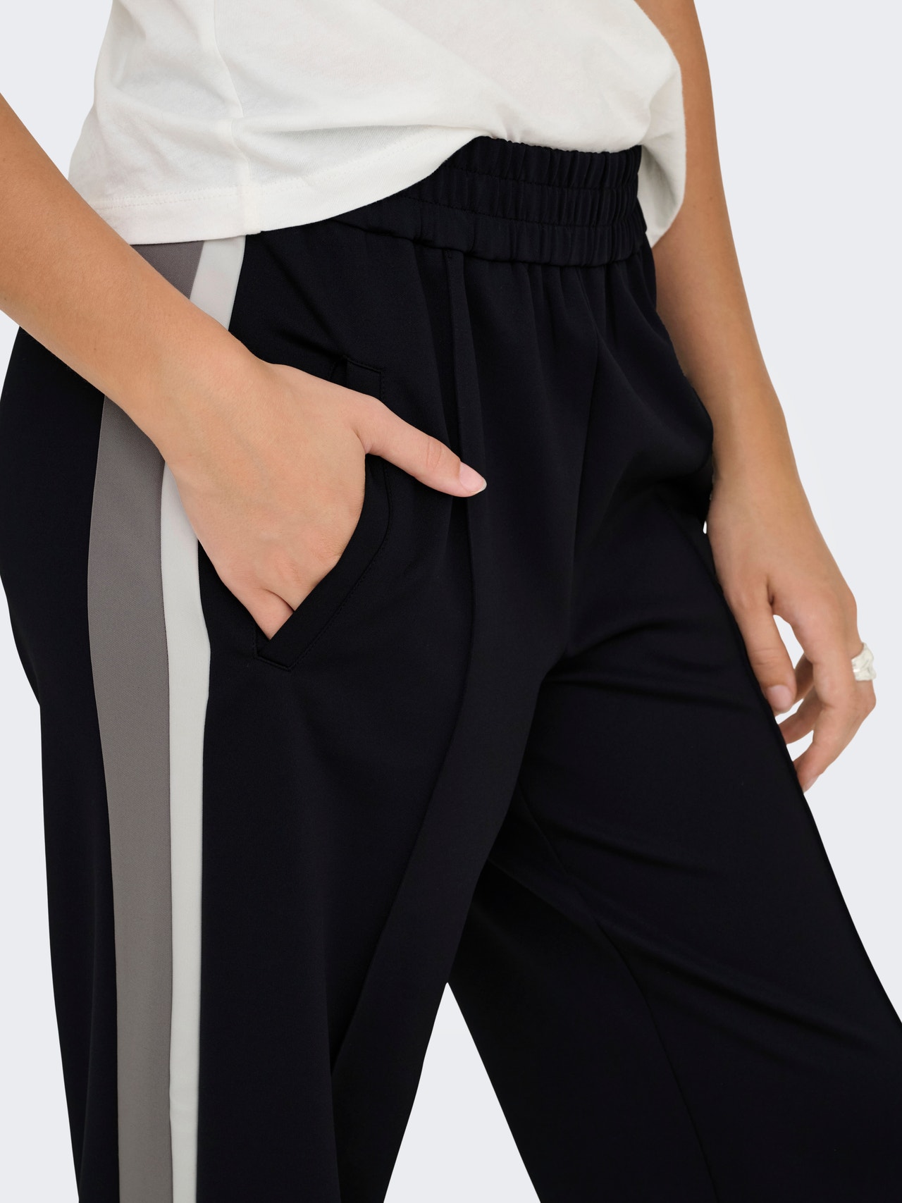 ONLY ONLWARM Wide Leg Fit Pantaloni -Black - 15351229