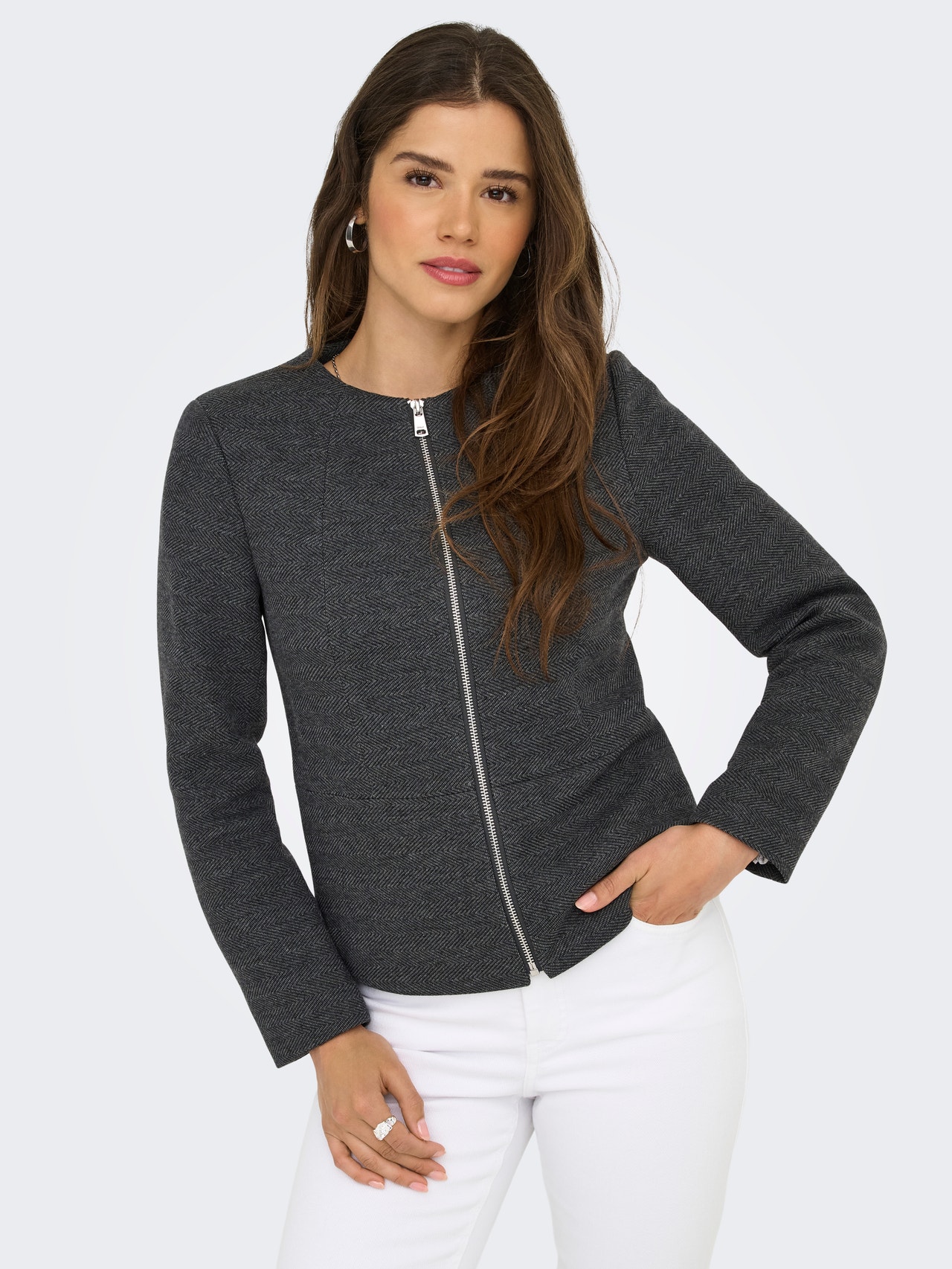 ONLY ONLDIA-LINEA Blazer -Dark Grey Melange - 15351243