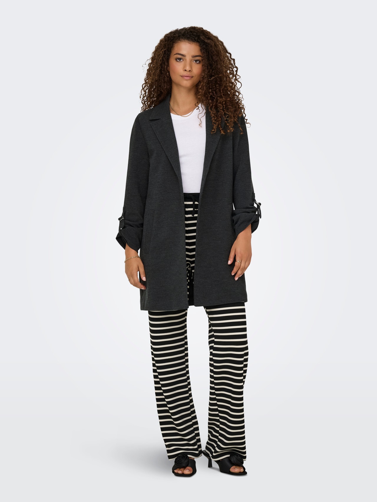 ONLY ONLNORMA Mantel -Dark Grey Melange - 15351246