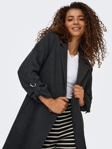 ONLY ONLNORMA Mantel -Dark Grey Melange - 15351246