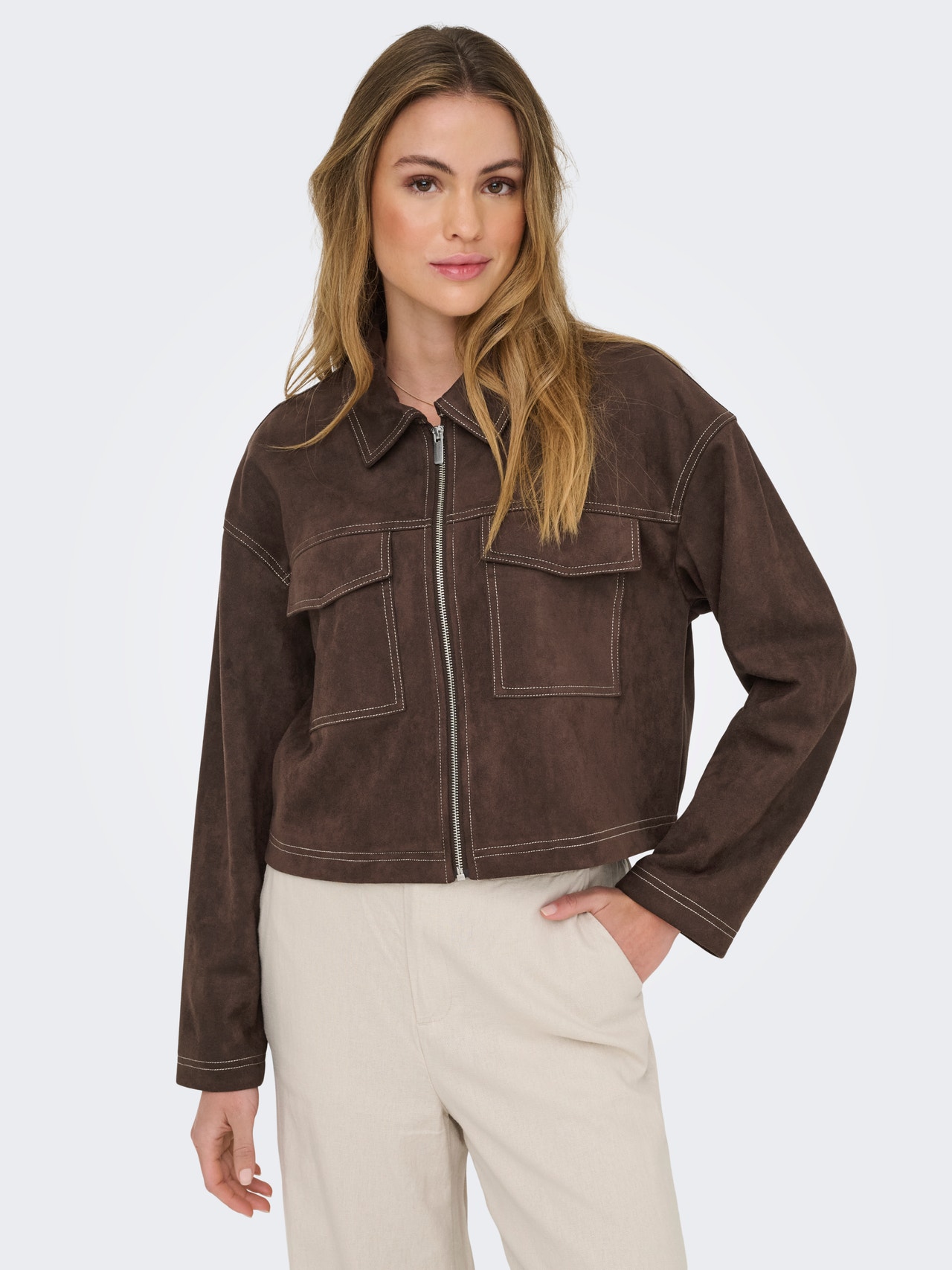ONLY ONLSTINA Jacke -Seal Brown - 15351260