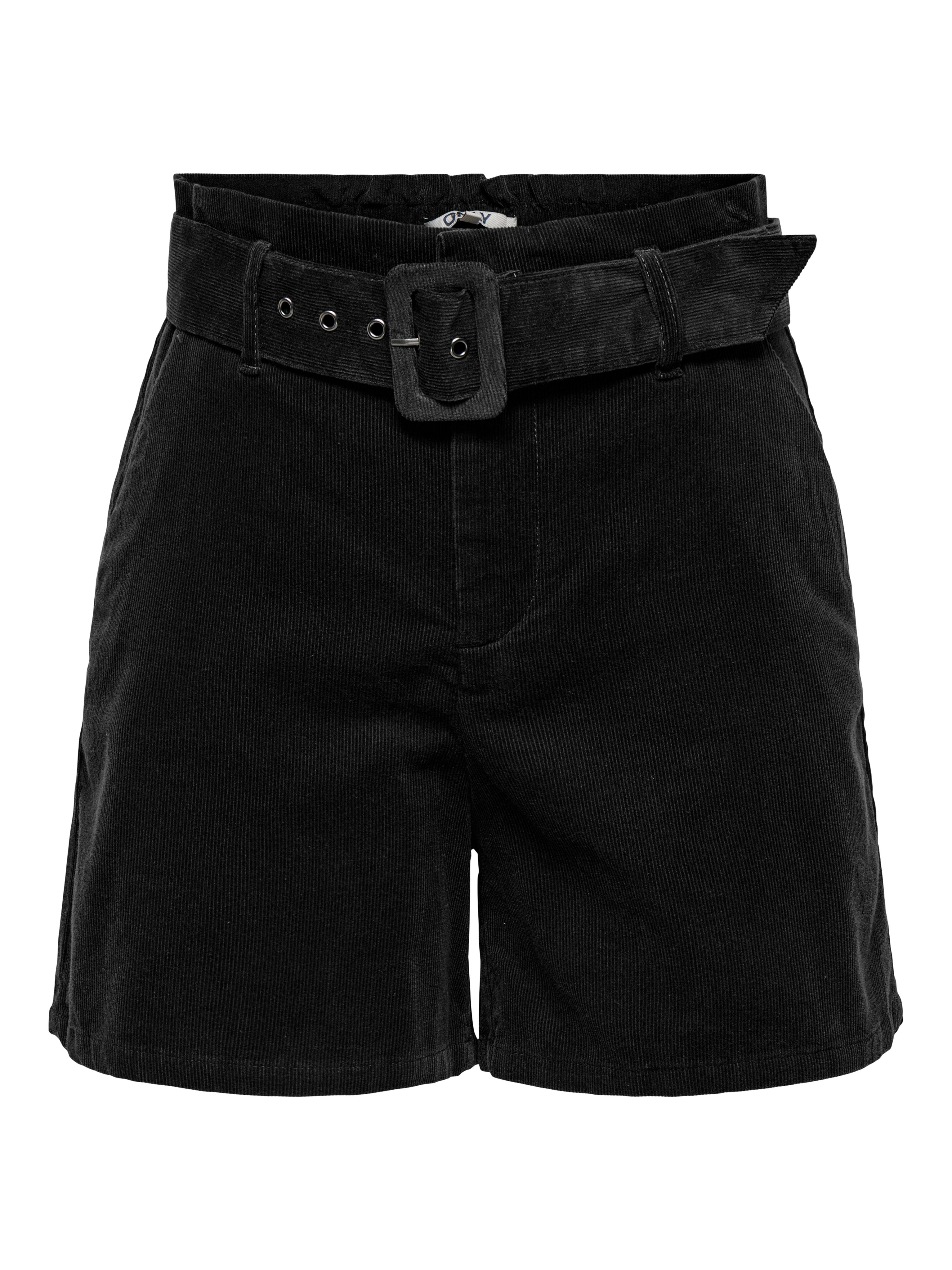 Thumbnail - Onlnessa Hohe Taille Normal Geschnitten Shorts