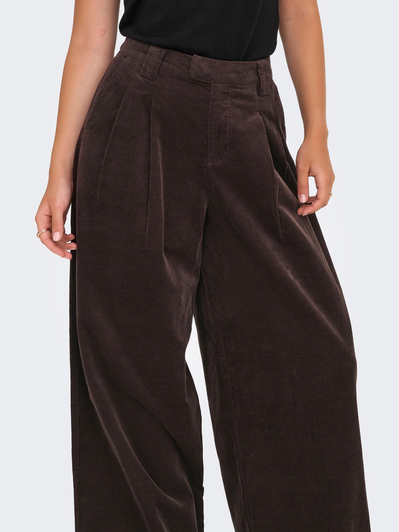 ONLY Tall ONLSVEA NESSA CORD WIDE - Broek - cabernet/donkerrood ONLY Tall ONLSVEA NESSA CORD WIDE - Broek - cabernet/donkerrood