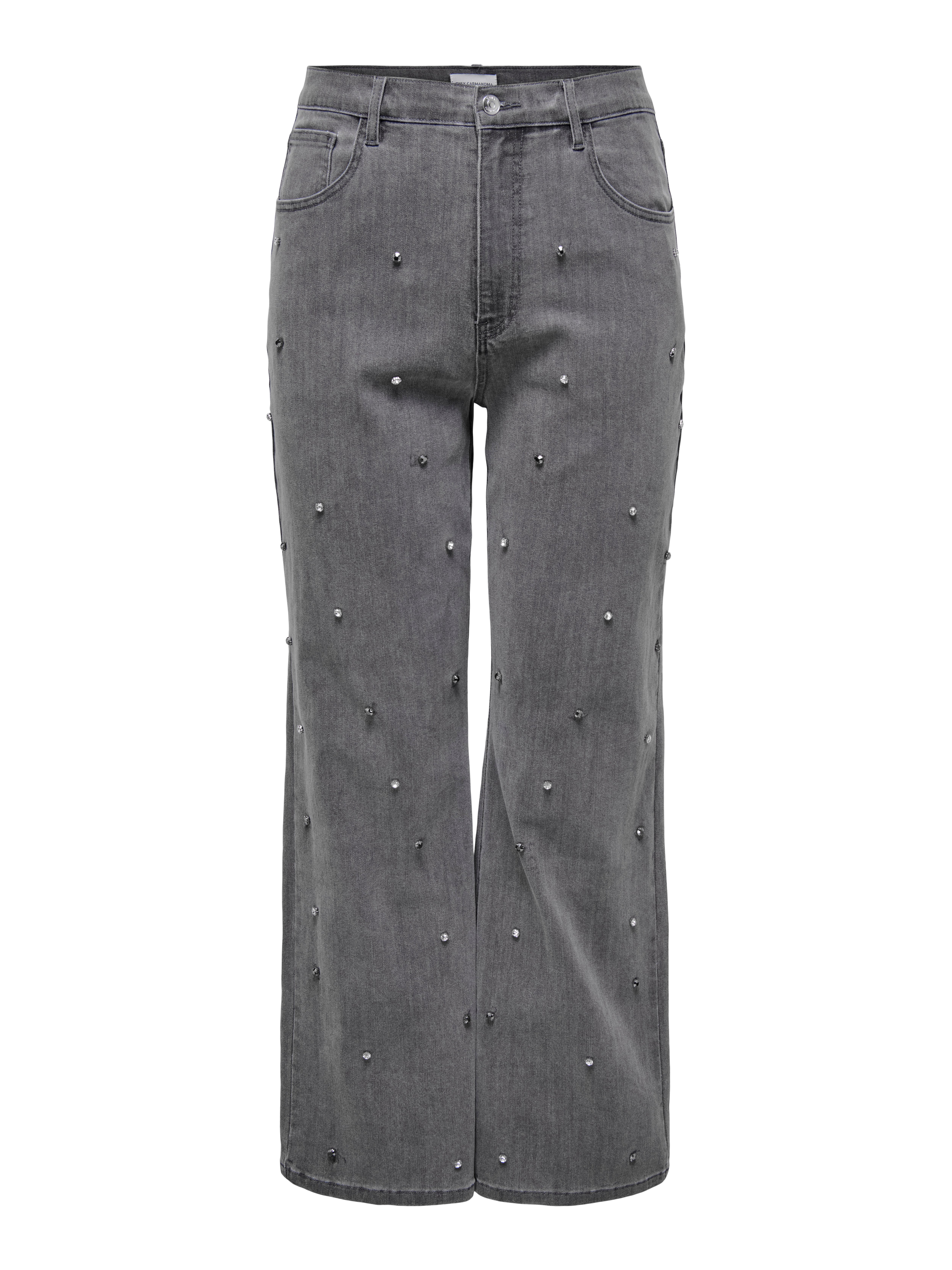 Thumbnail - Carhope Hohe Taille Weiter Beinschnitt Jeans