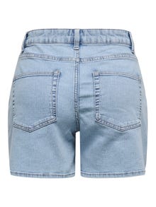 ONLY JDYCLAUDIA Hohe Taille Weiter Beinschnitt Jeans-Shorts -Light Blue Denim - 15351518