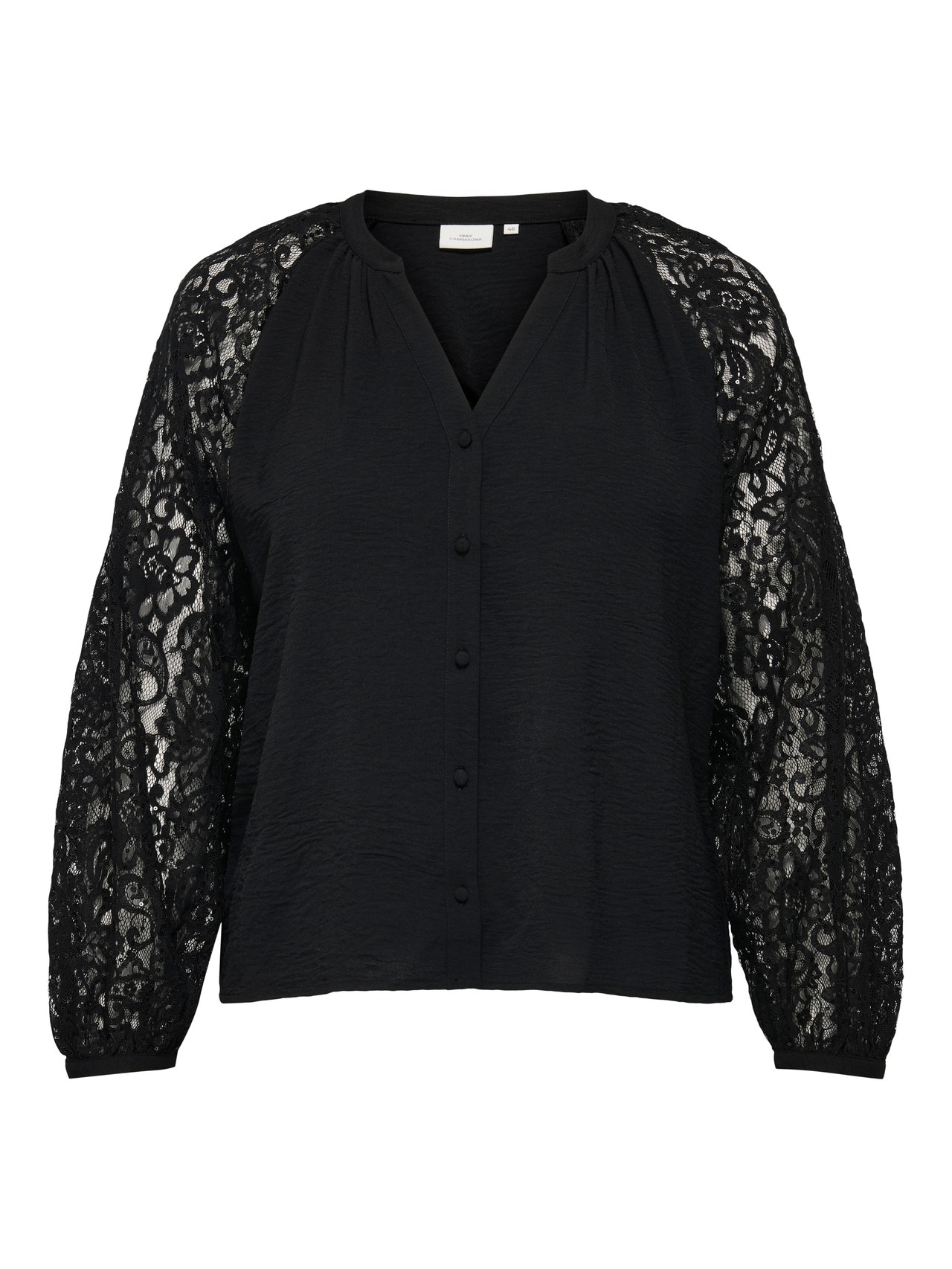 ONLY Tavapärane lõige Särgikrae Volüümikad varrukad Särk -Black - 15351672