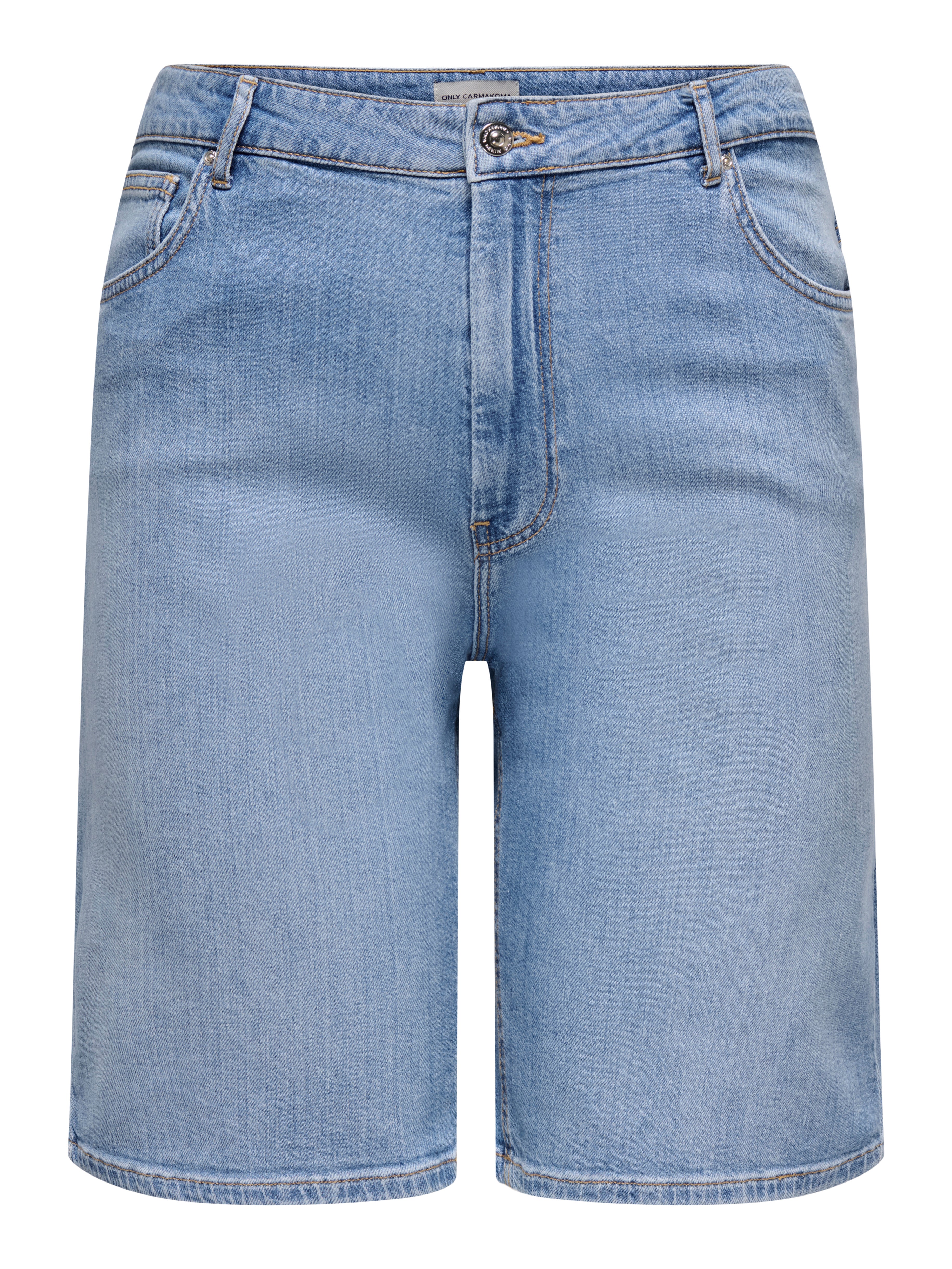 Thumbnail - Carsonny Hohe Taille Normal Geschnitten Jeans-shorts
