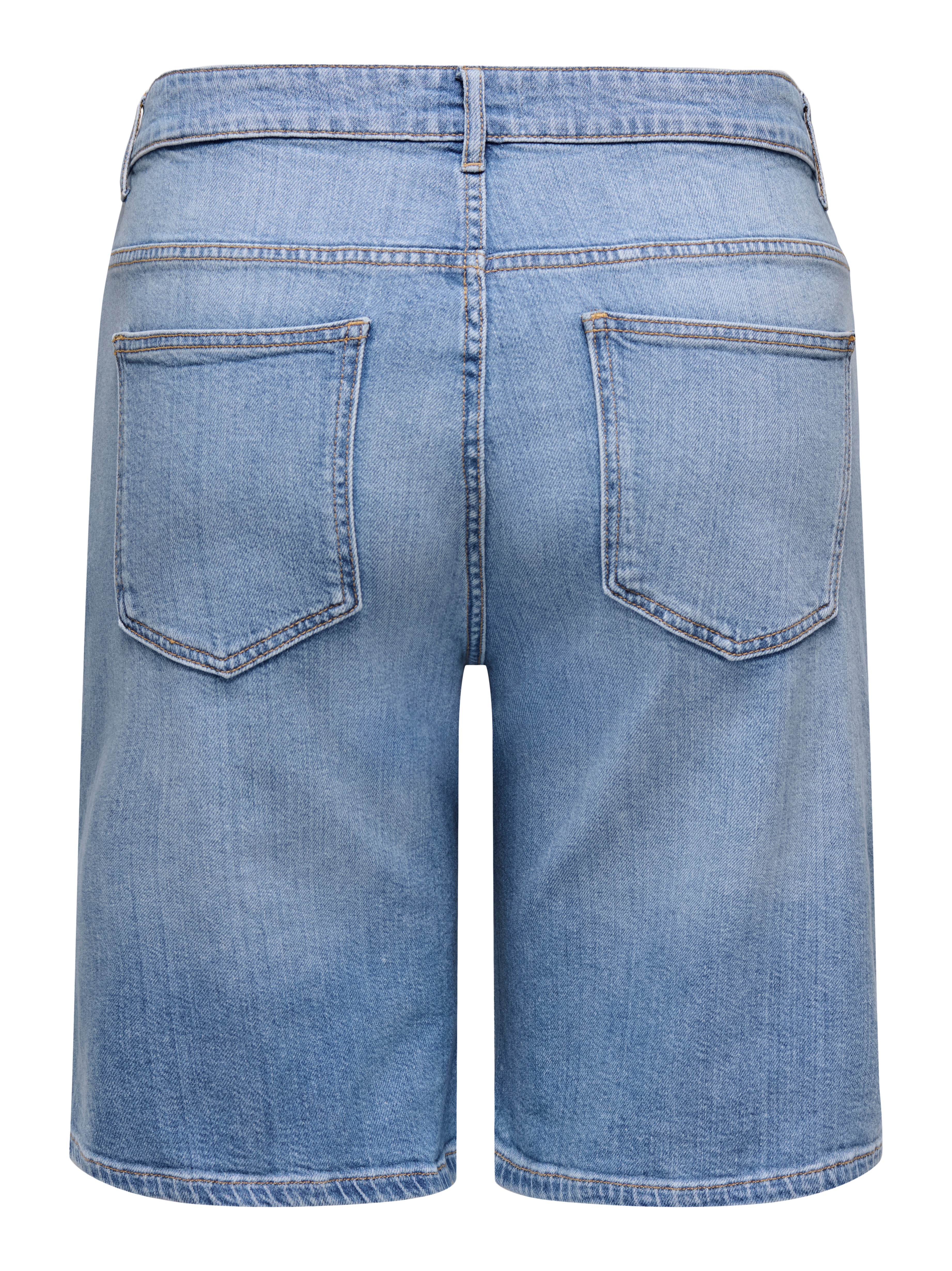 Thumbnail - Carsonny Hohe Taille Normal Geschnitten Jeans-shorts