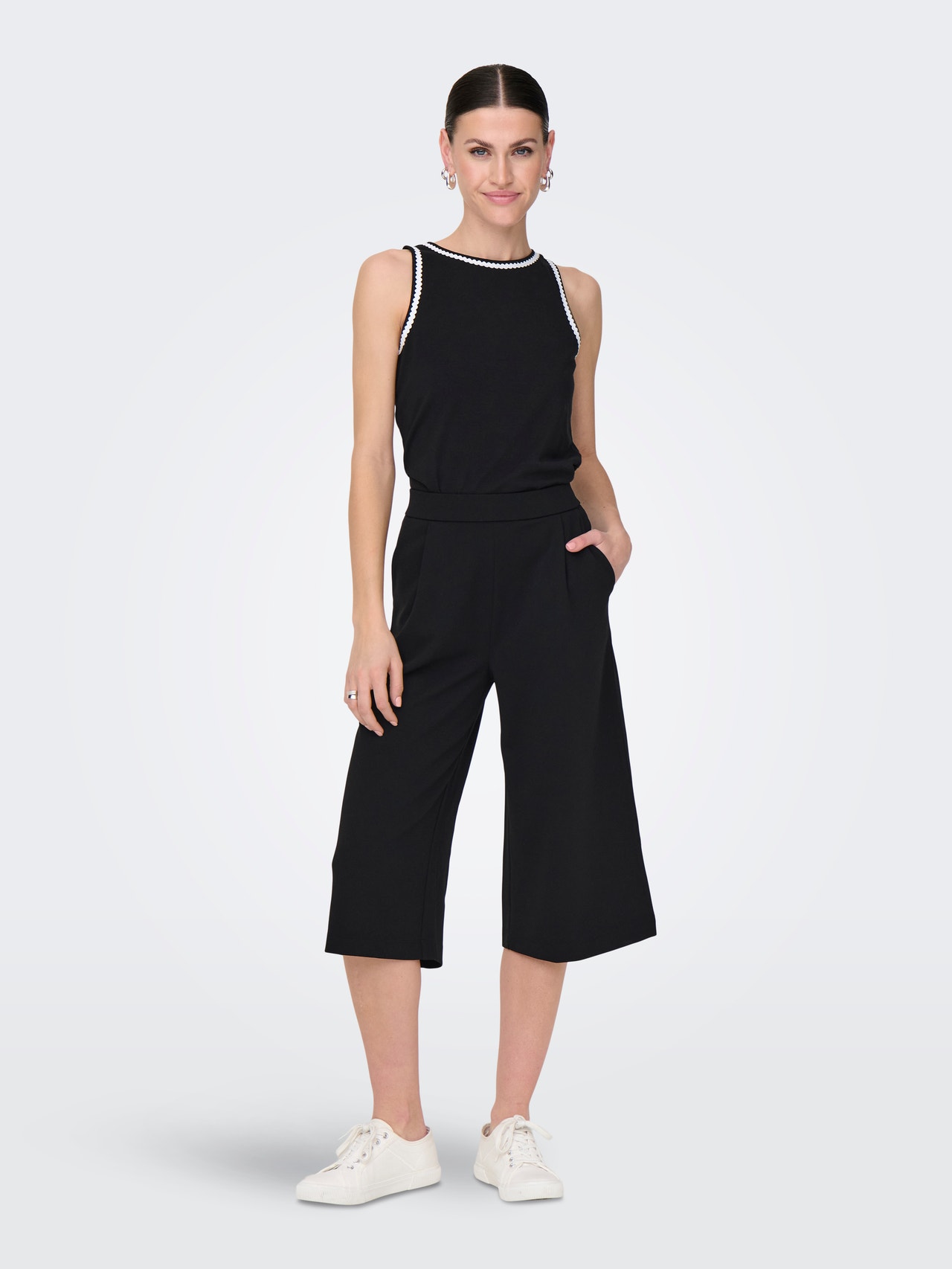 ONLY JDYGEGGO Loose Fit Kalhoty Culotte -Black - 15351922