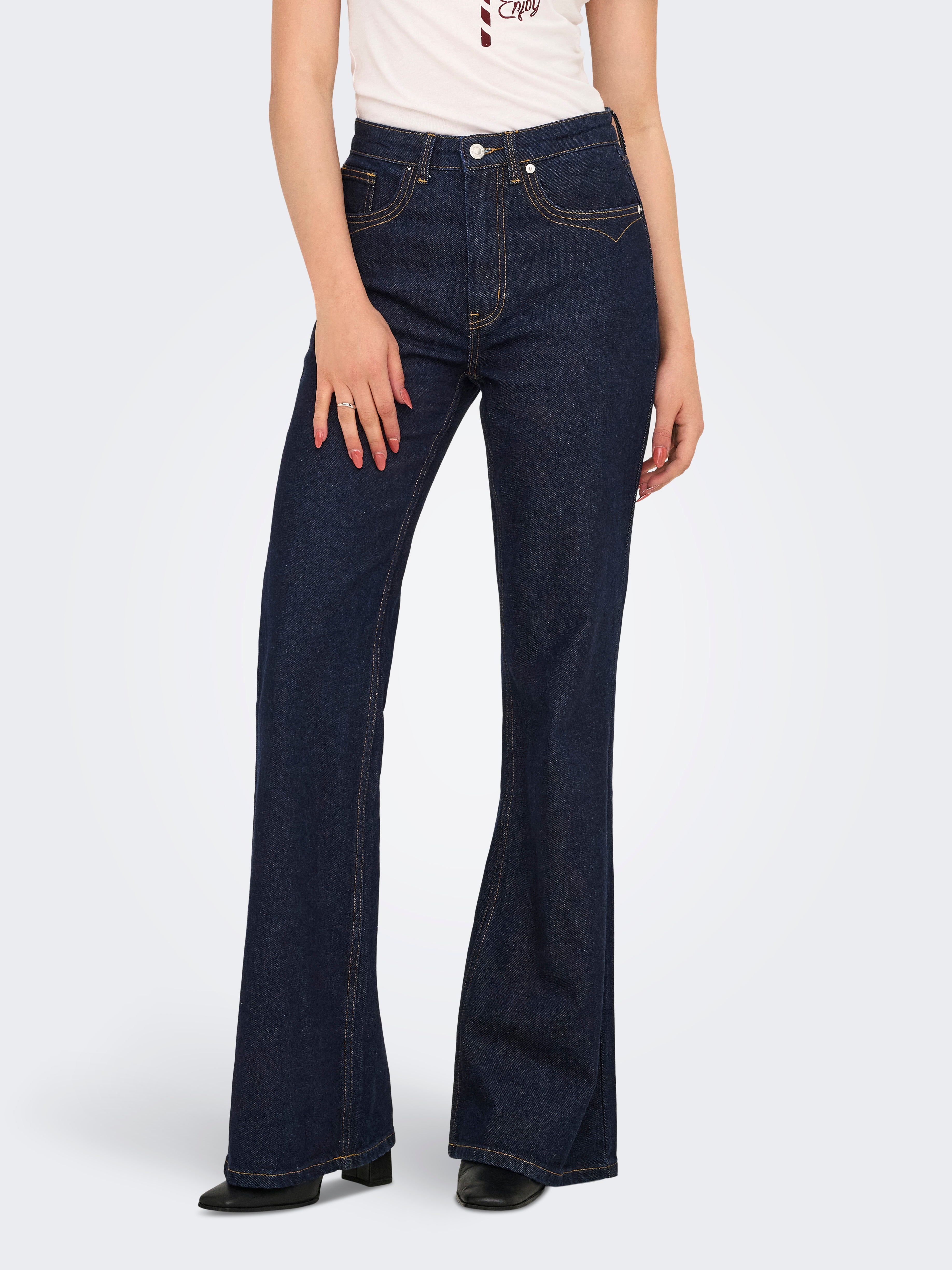 Onljuicy Hohe Taille Flared Jeans
