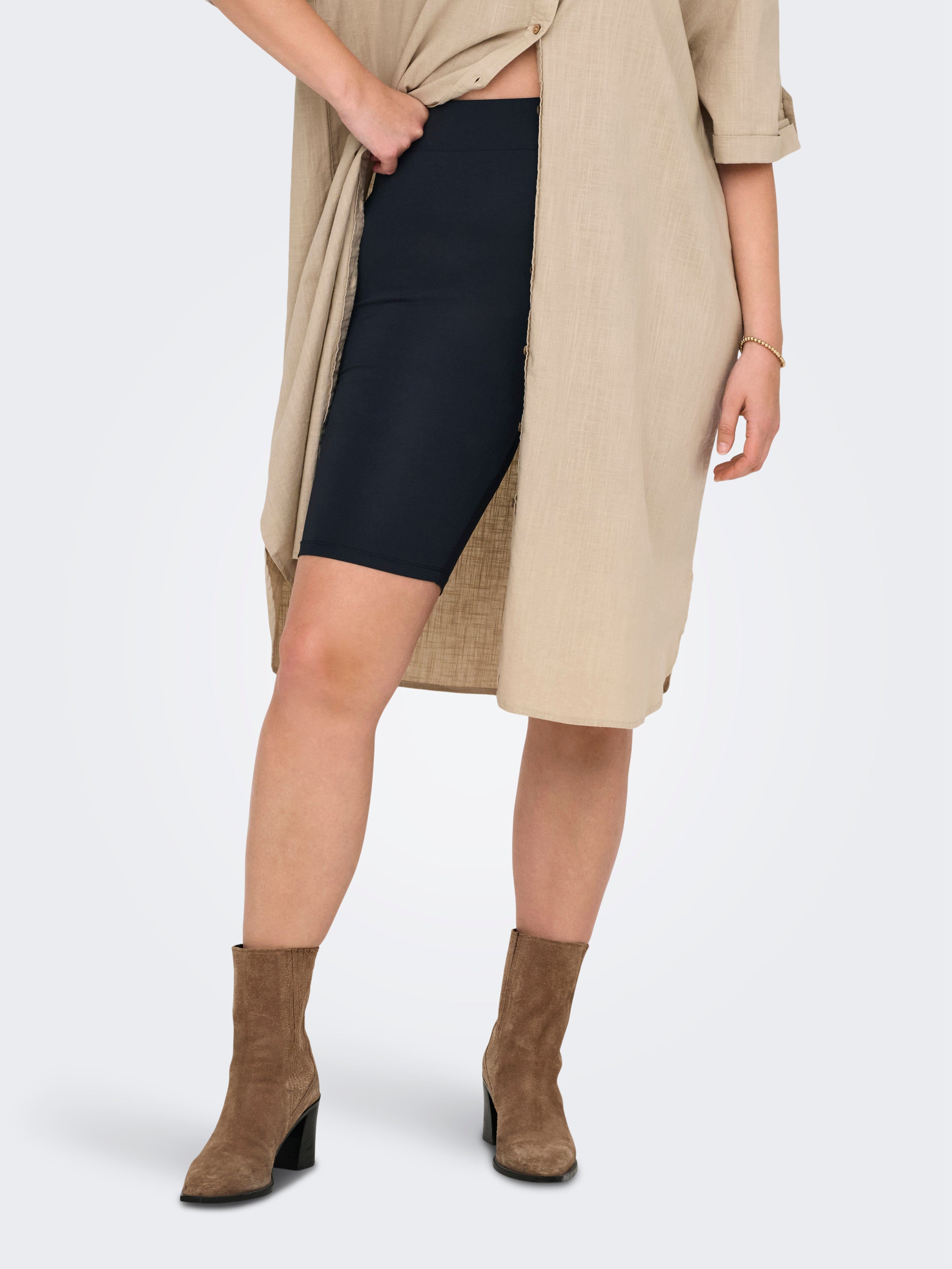 Carea Mittlere Taille Skinny Fit Shorts