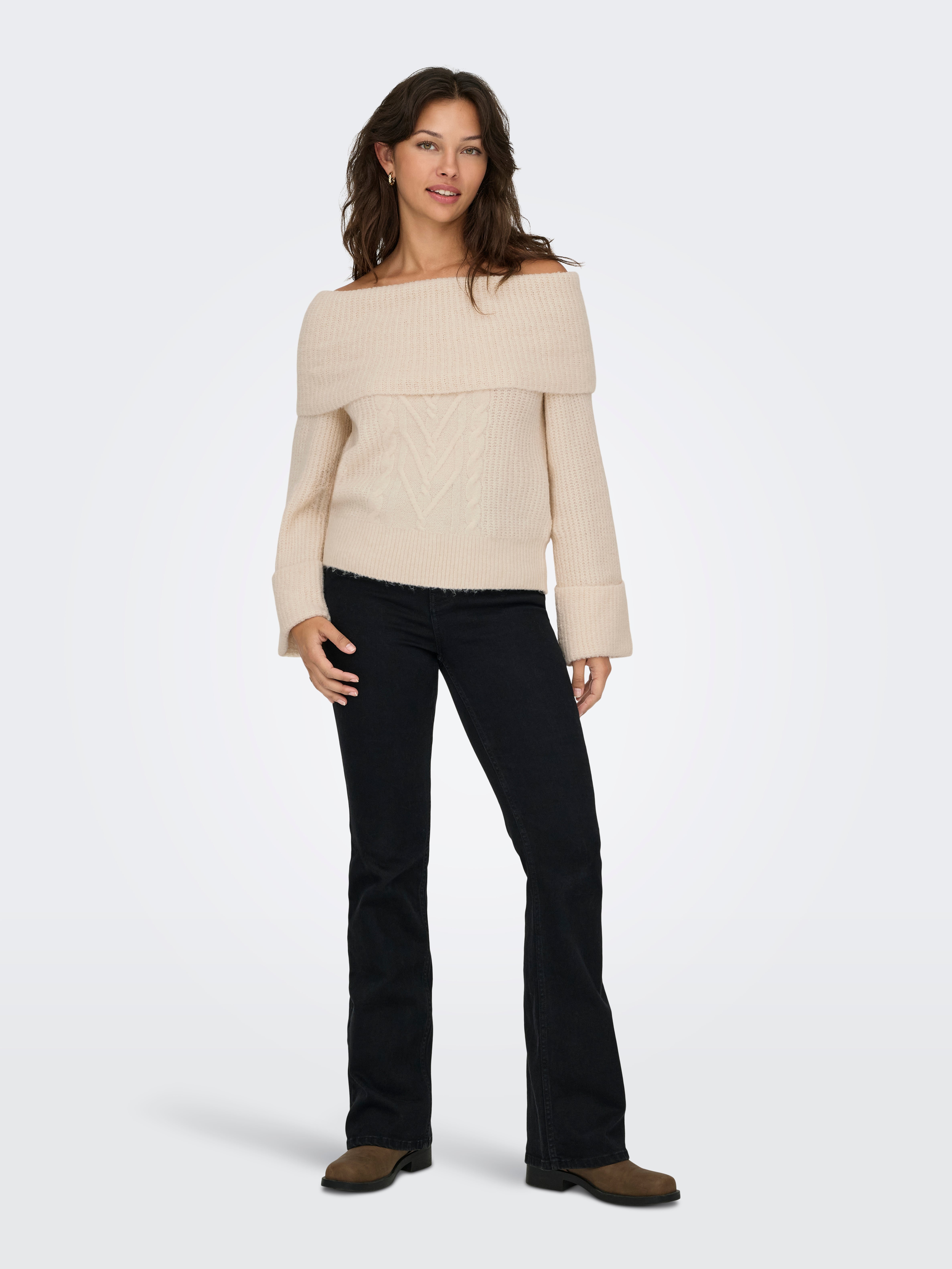 Only - Only - Pull En Maille Torsadée - Crème | ASOS