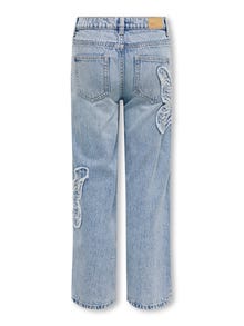 ONLY KOGJENNA Weiter Beinschnitt Jeans -Light Blue Denim - 15352277
