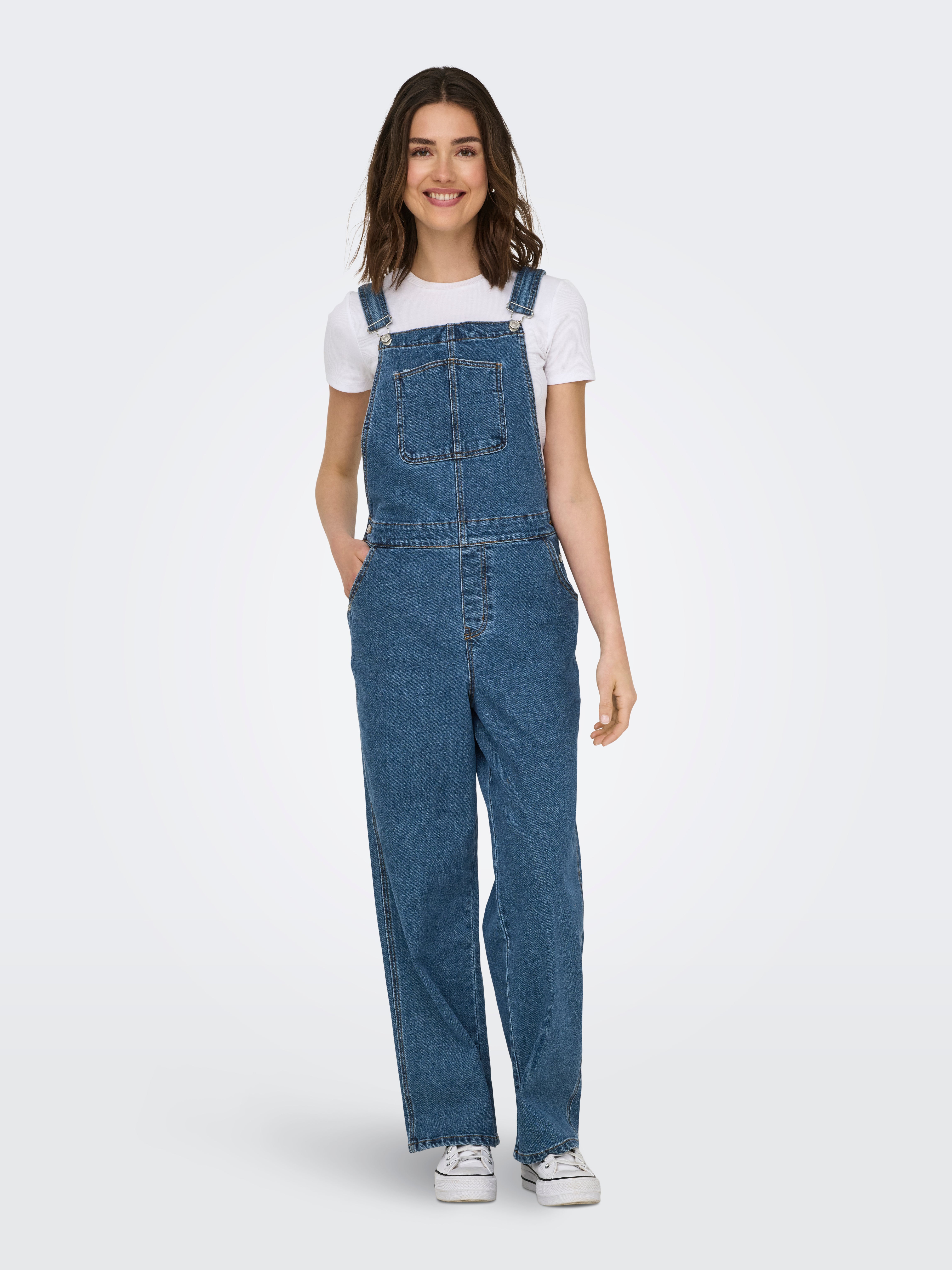 Onlmascha Weiter Beinschnitt Jeans Overall